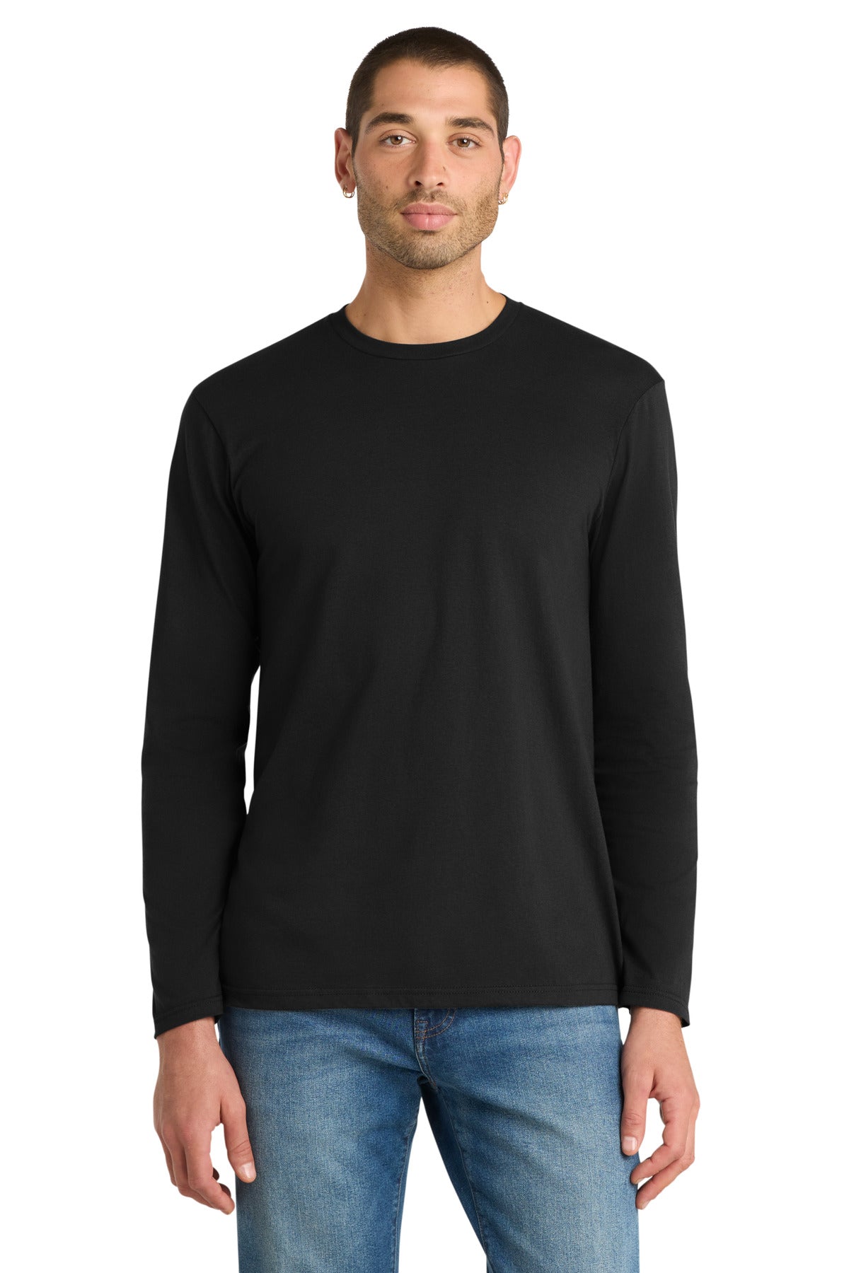 Custom Embroidery or DTF Print - District ® Very Important Tee ® Long Sleeve. DT6200