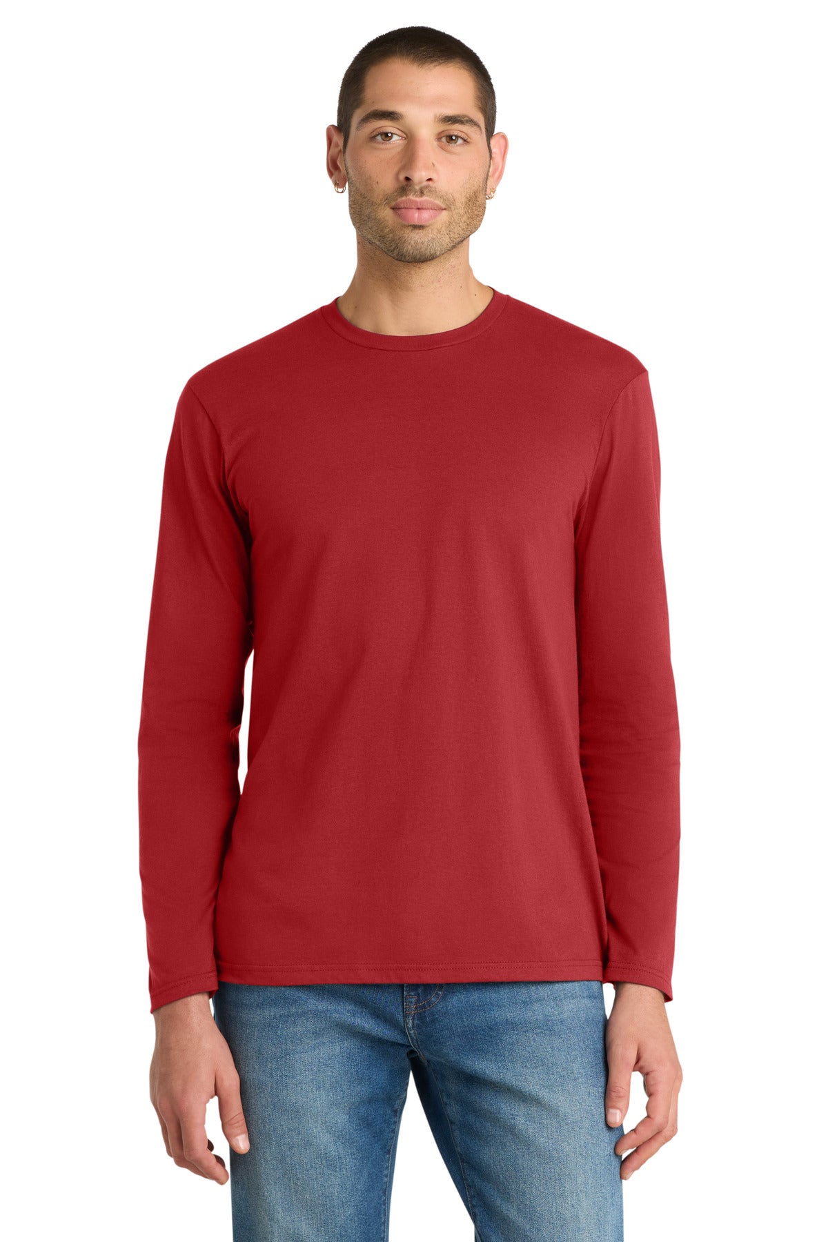 Custom Embroidery or DTF Print - District ® Very Important Tee ® Long Sleeve. DT6200