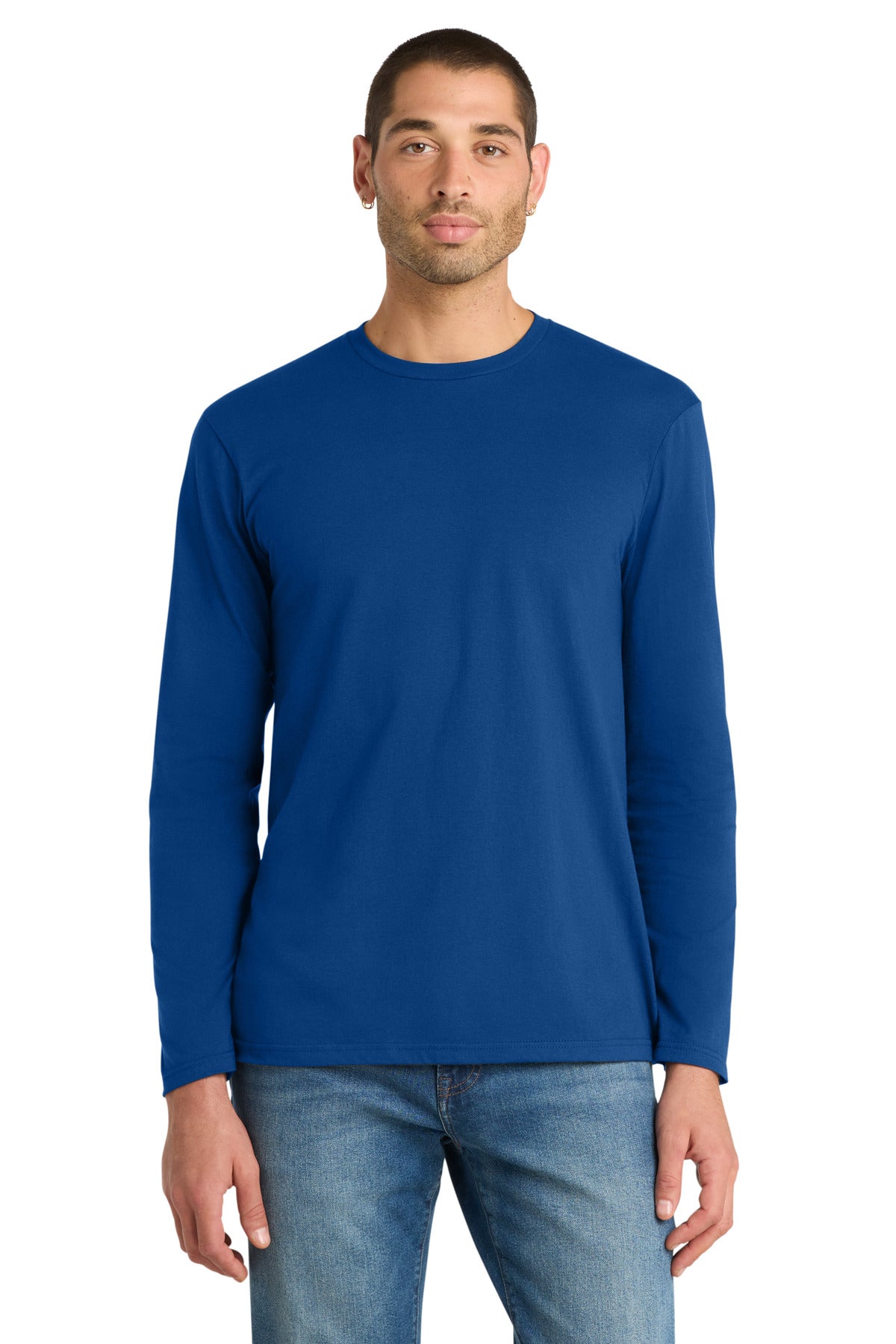 Custom Embroidery or DTF Print - District ® Very Important Tee ® Long Sleeve. DT6200
