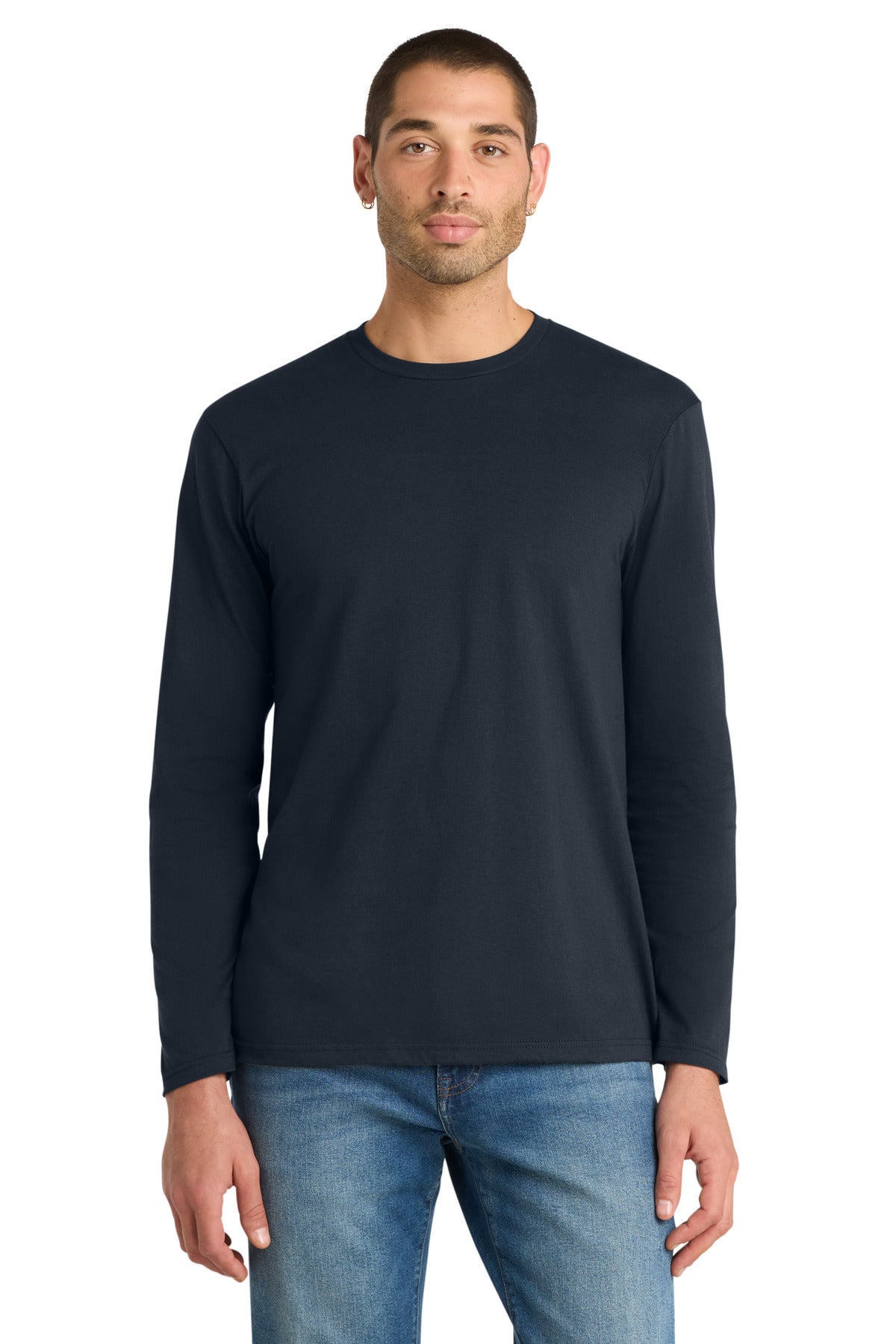 Custom Embroidery or DTF Print - District ® Very Important Tee ® Long Sleeve. DT6200