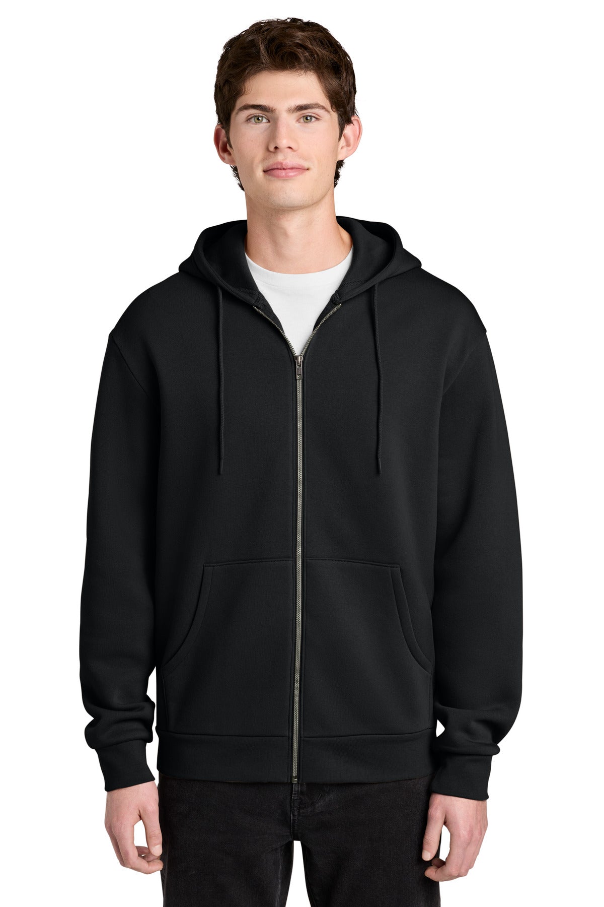 Custom Embroidery or DTF Print - District ® MelloFleece Full-Zip Hoodie DT6702