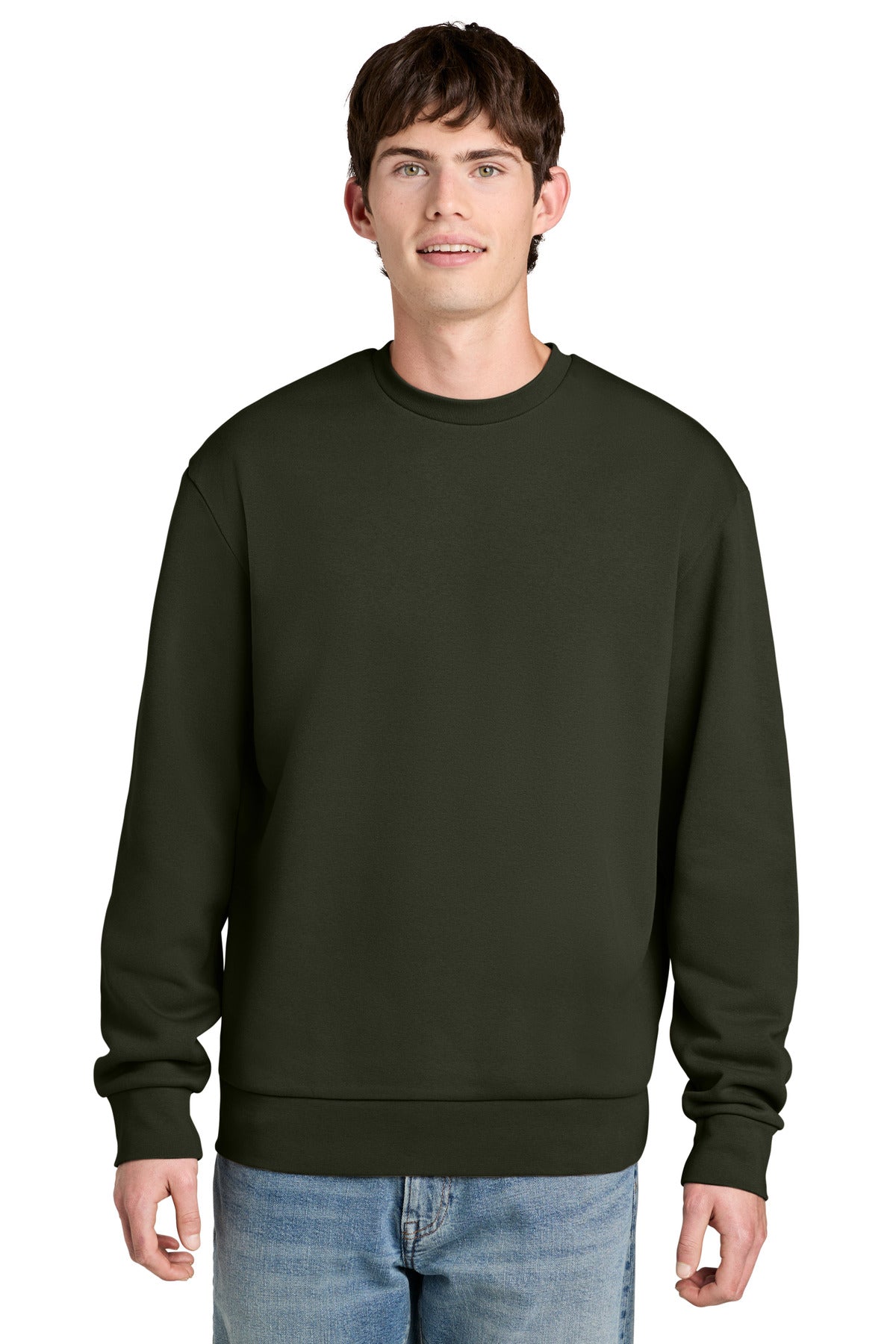 Custom Embroidery or DTF Print - District ® MelloFleece Crew DT6704