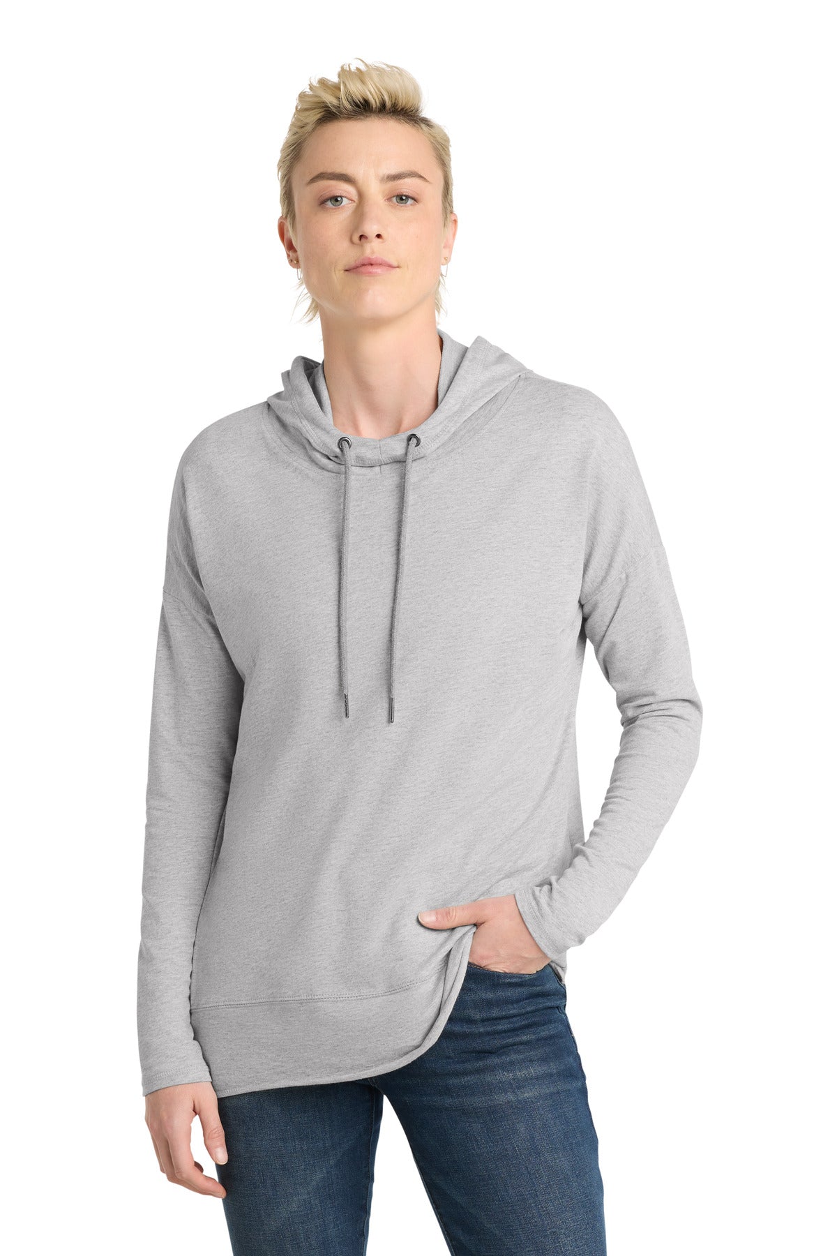 Custom Embroidery or DTF Print - District ® Women's Featherweight French Terry ™ Hoodie DT671