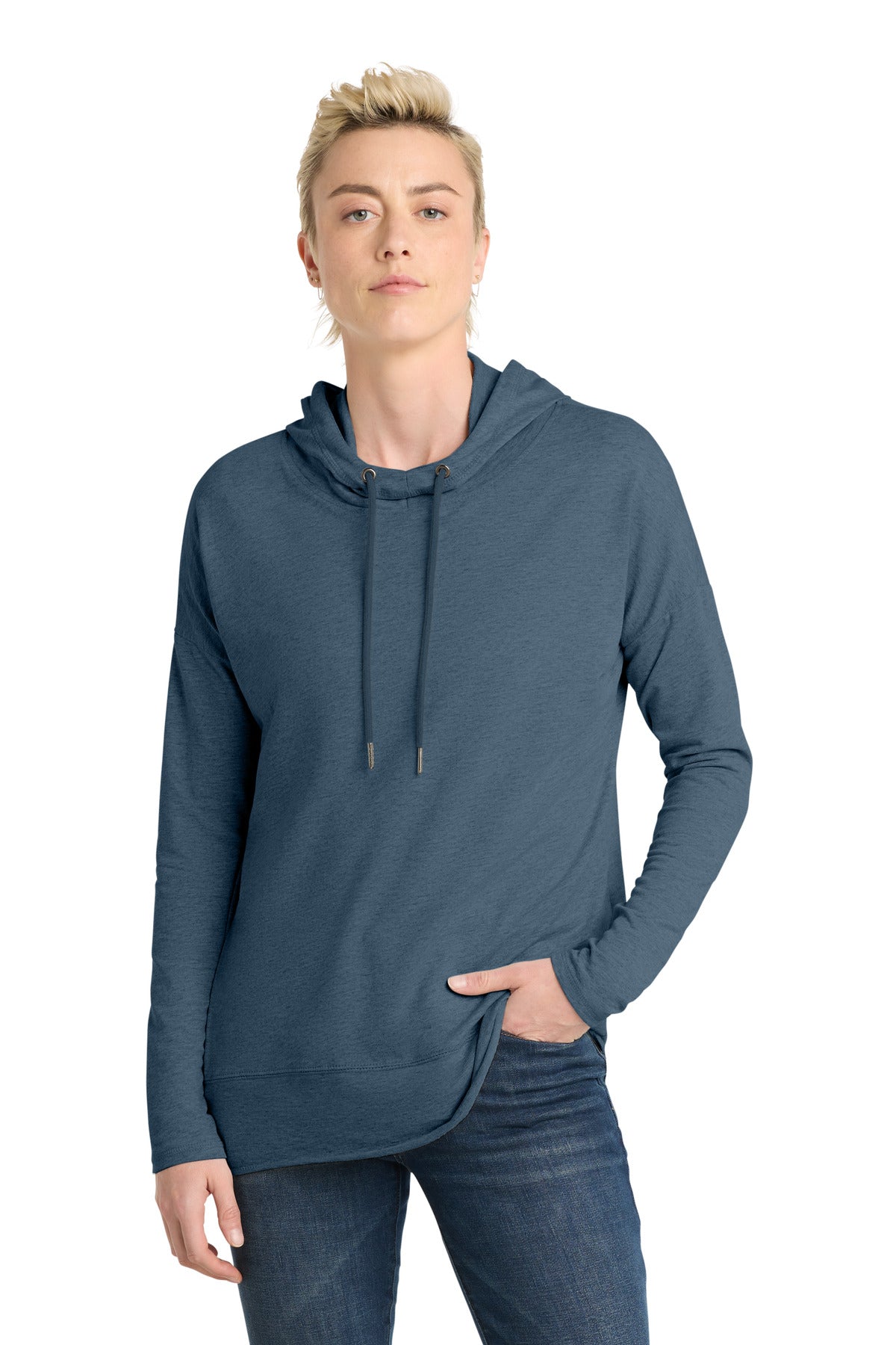 Custom Embroidery or DTF Print - District ® Women's Featherweight French Terry ™ Hoodie DT671