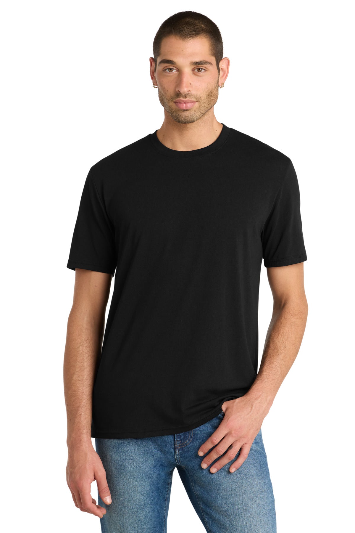 Custom Embroidery or DTF Print - District ® Flex Tee DT7500