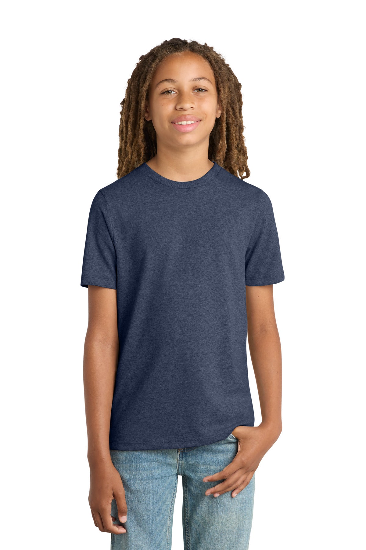 Custom Embroidery or DTF Print - District ® Youth Re-Tee ® DT8000Y