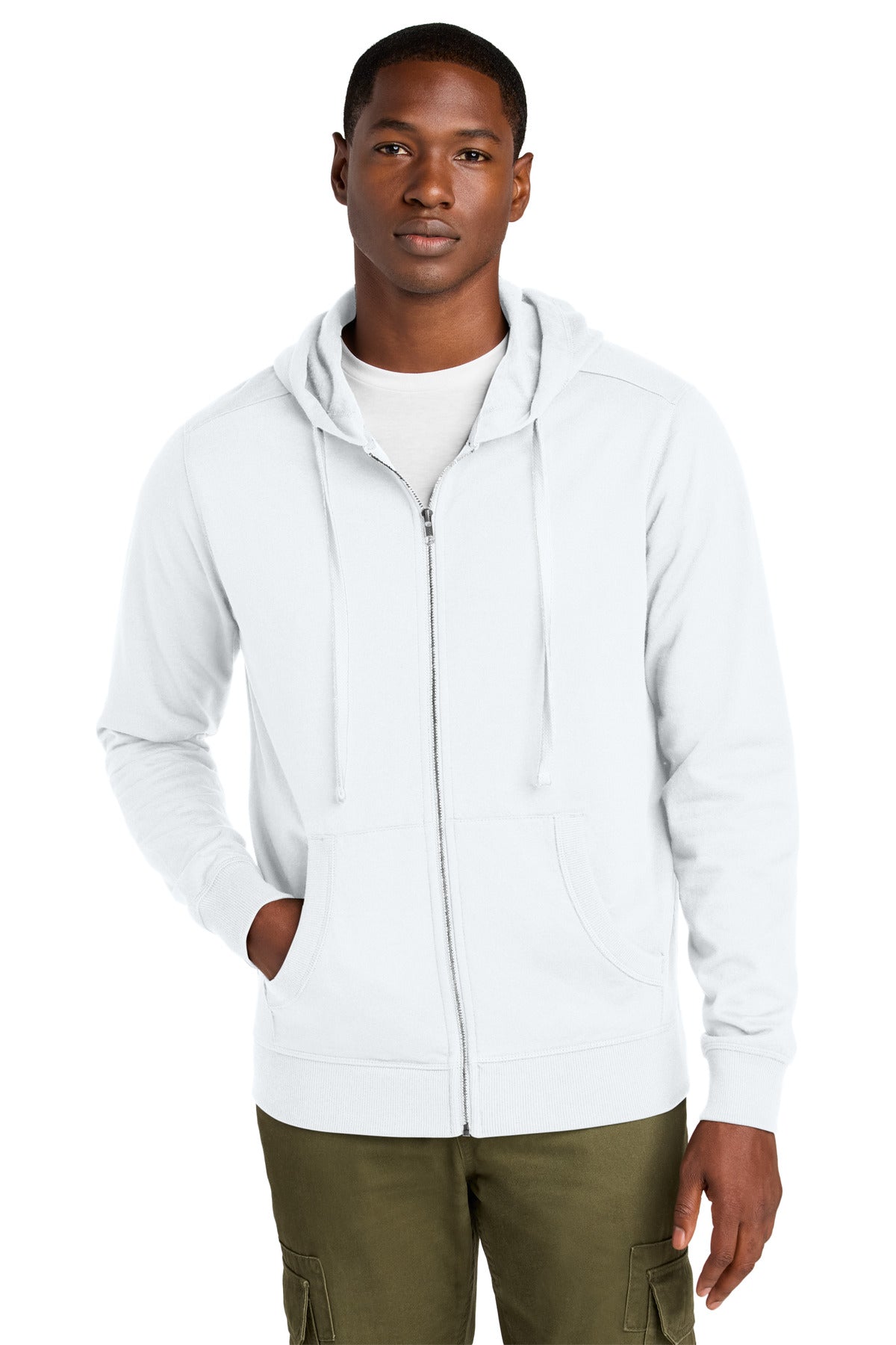 Custom Embroidery or DTF Print - District ® Re-Fleece ™ Full-Zip Hoodie DT8102