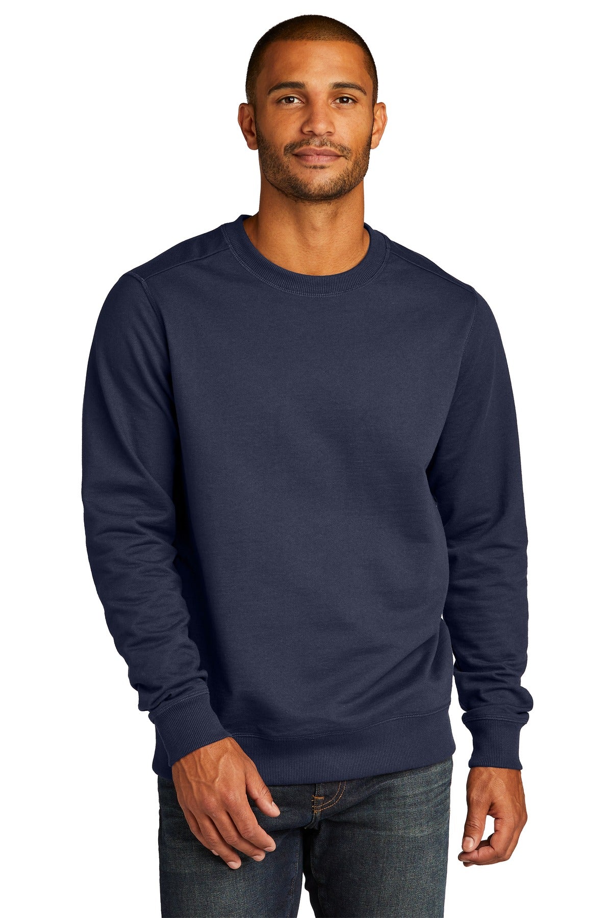 Custom Embroidery or DTF Print - District ® Re-Fleece ™ Crew DT8104