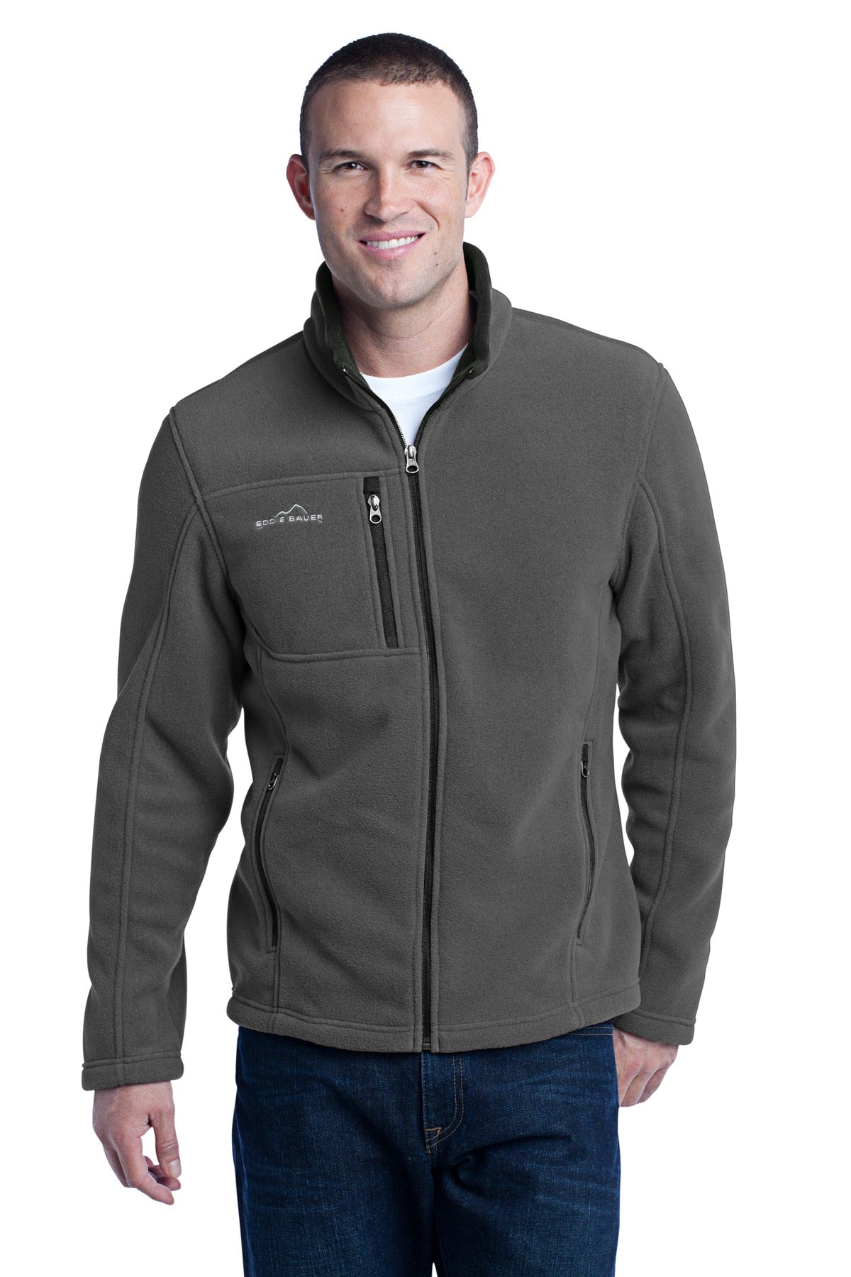 Custom Embroidery or DTF Print - Eddie Bauer® - Full-Zip Fleece Jacket. EB200