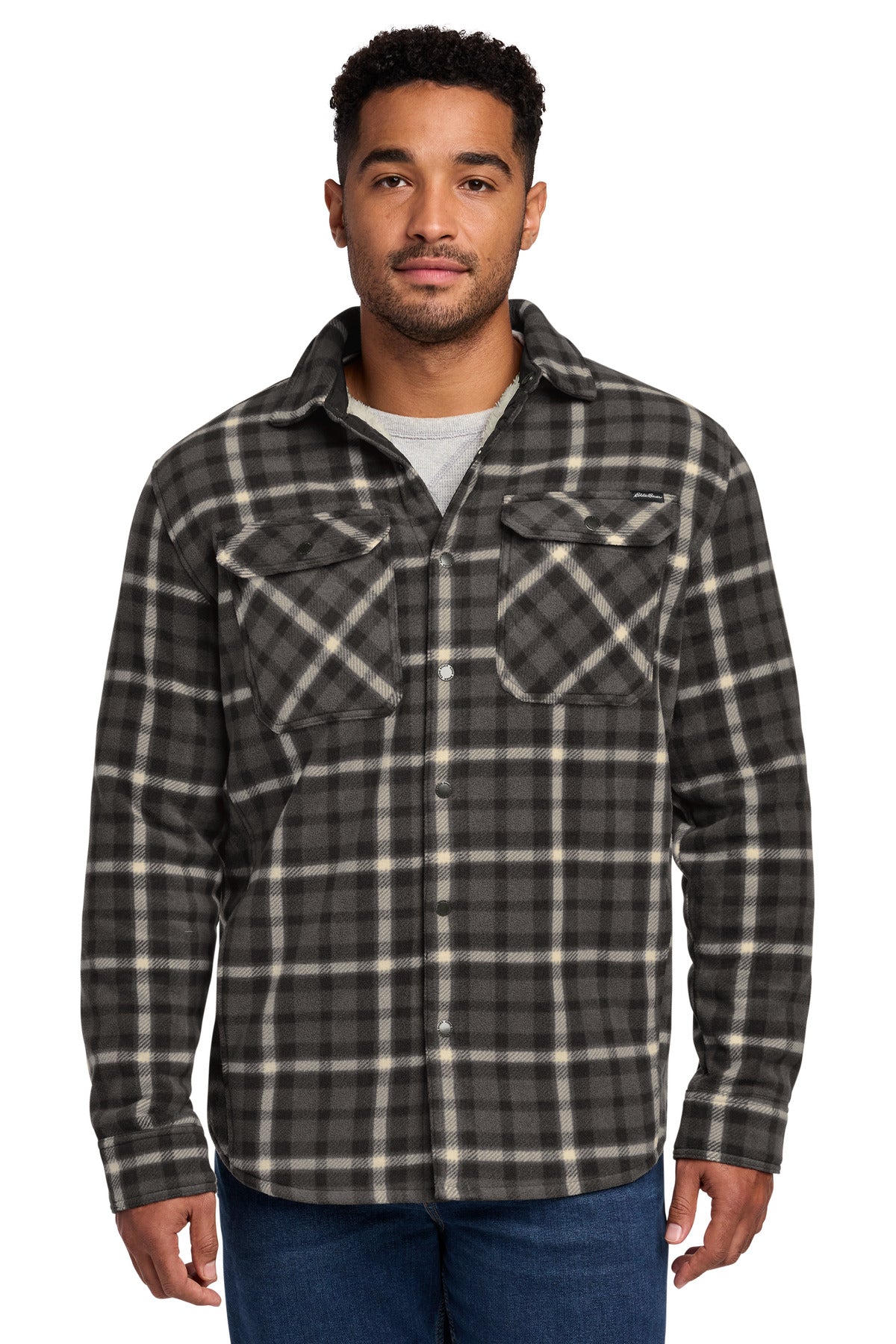 Custom Embroidery or DTF Print - Eddie Bauer ® Woodland Shirt Jac EB228