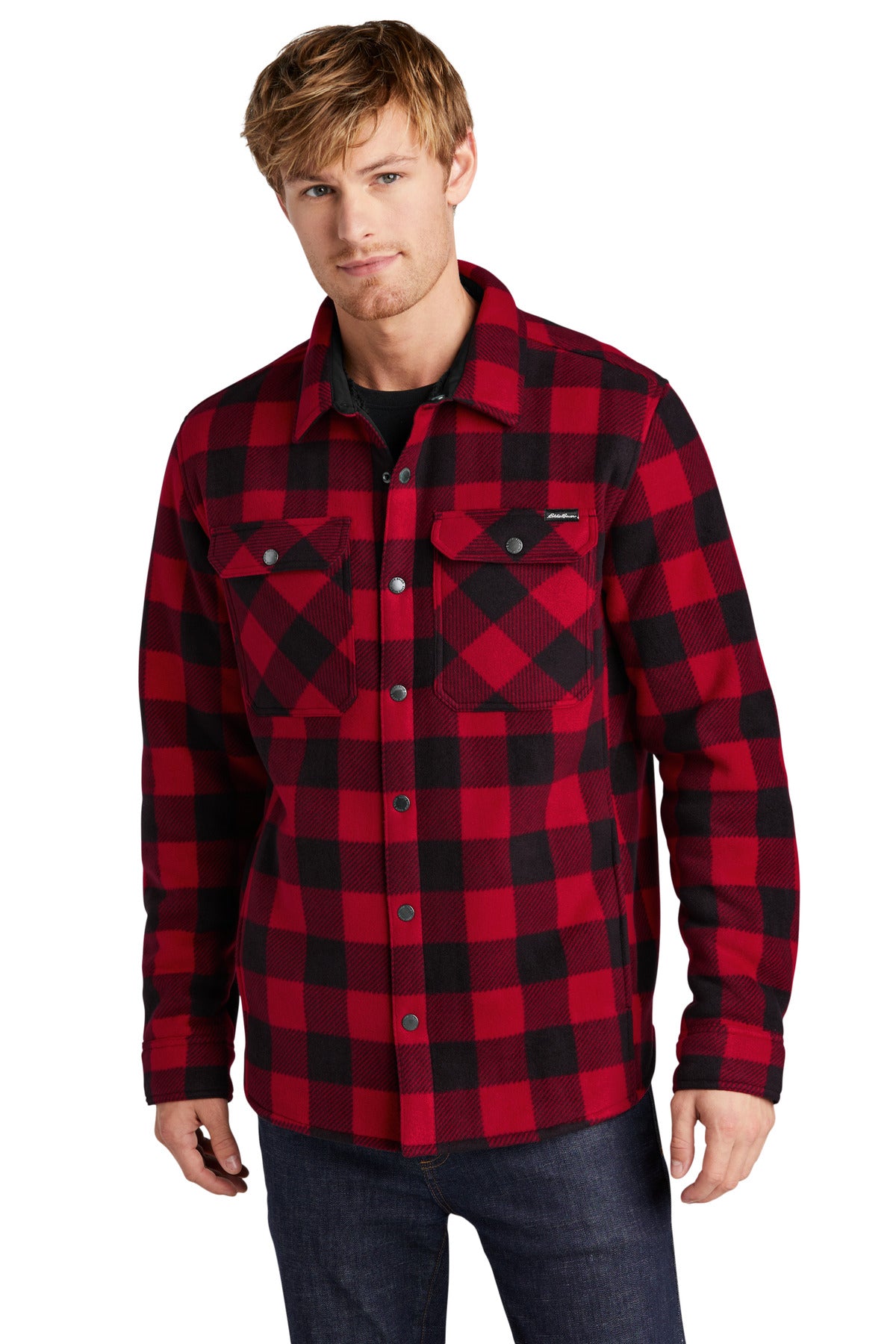 Custom Embroidery or DTF Print - Eddie Bauer® Woodland Shirt Jac EB228