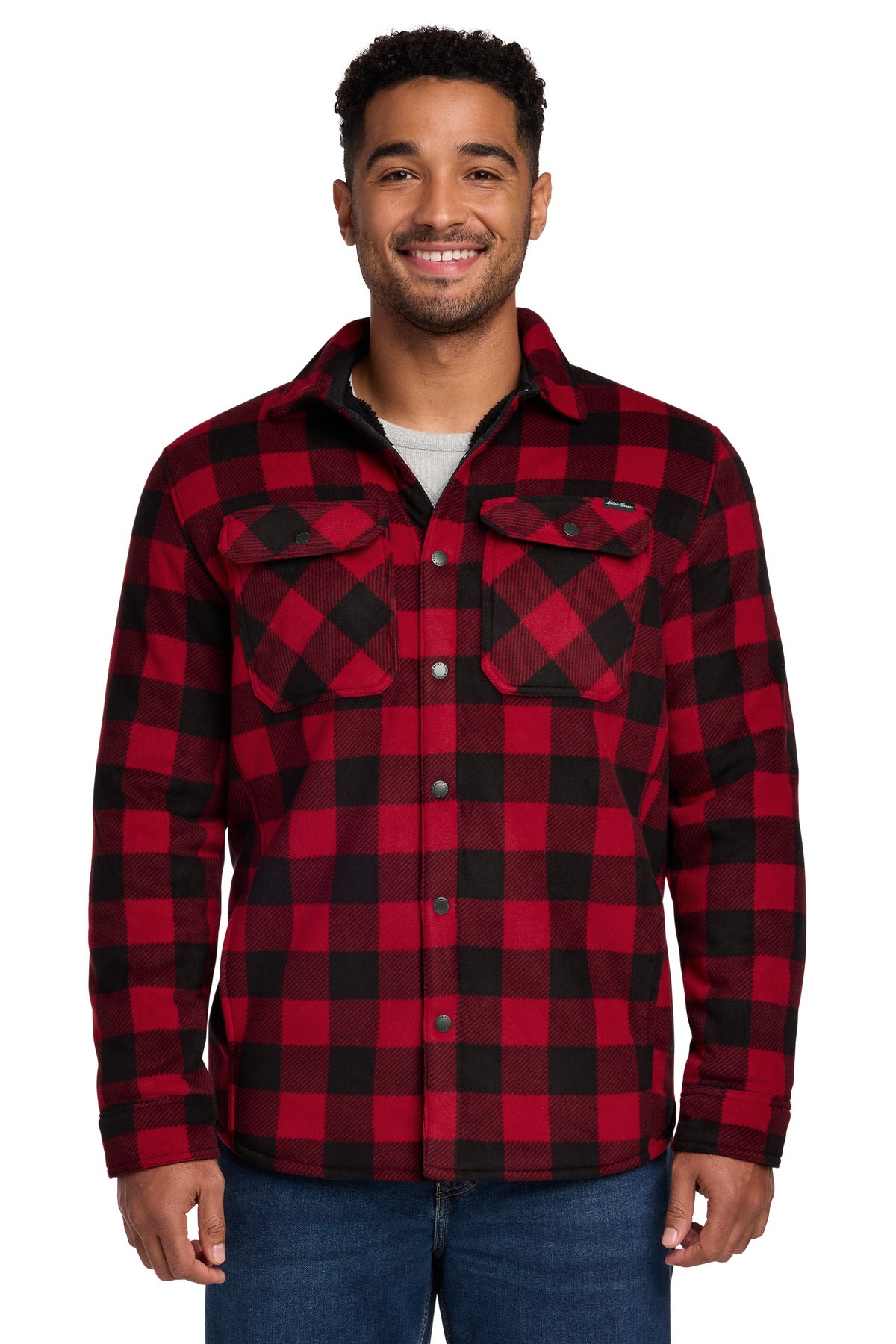 Custom Embroidery or DTF Print - Eddie Bauer ® Woodland Shirt Jac EB228