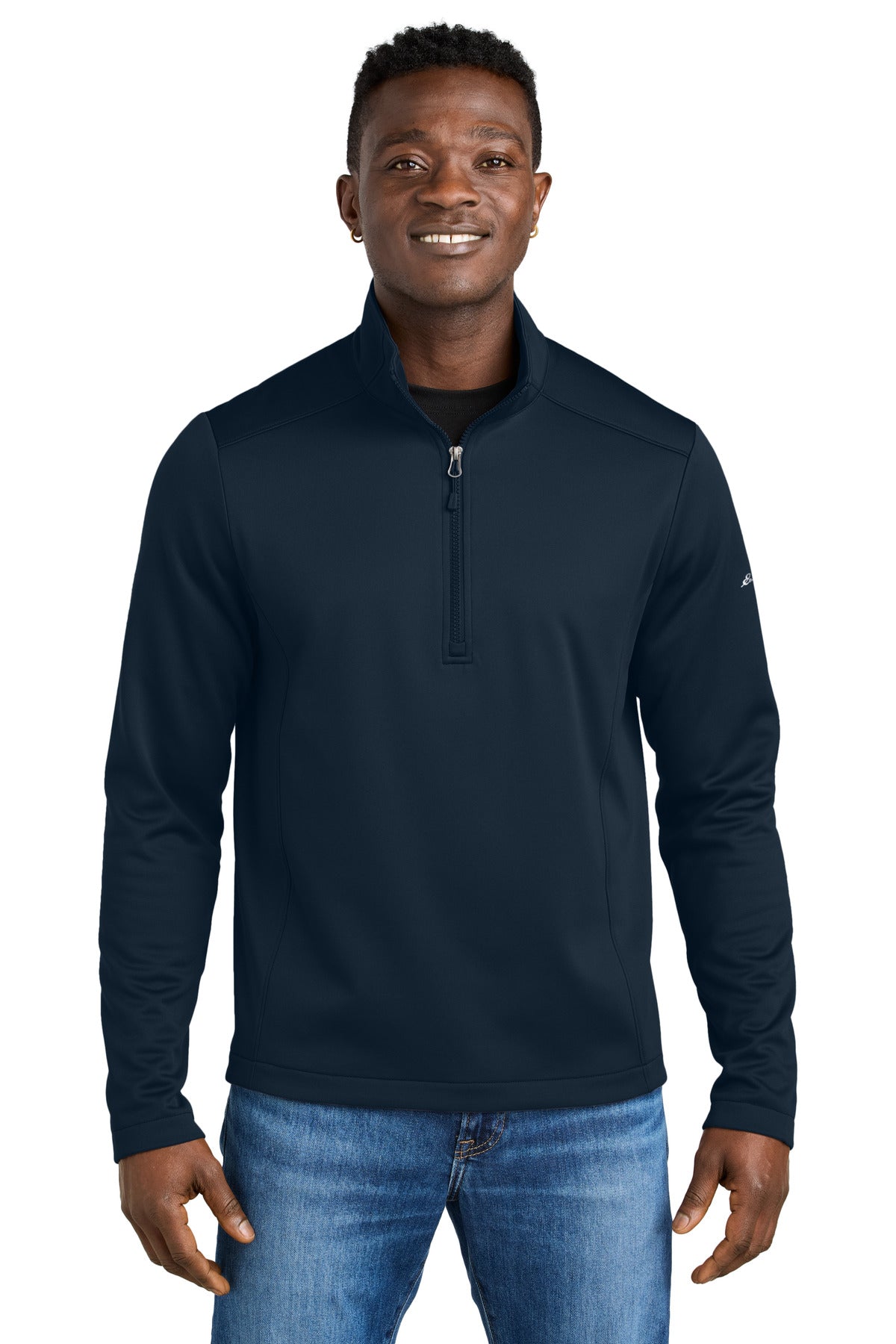 Custom Embroidery or DTF Print - Eddie Bauer ® Smooth Mid Layer Fleece 1/2-Zip EB2360