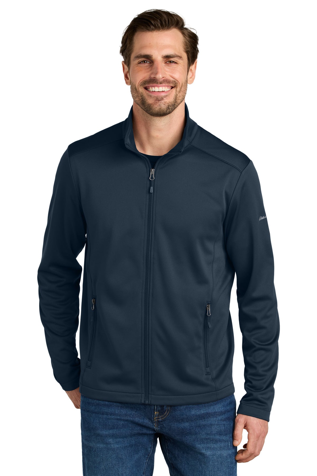 Custom Embroidery or DTF Print - Eddie Bauer ® Smooth Mid Layer Fleece Full-Zip EB2460