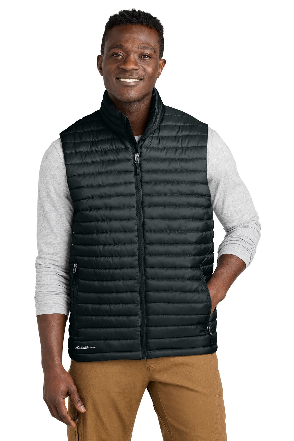 Custom Embroidery or DTF Print - Eddie Bauer® Packable Quilted Vest EB516