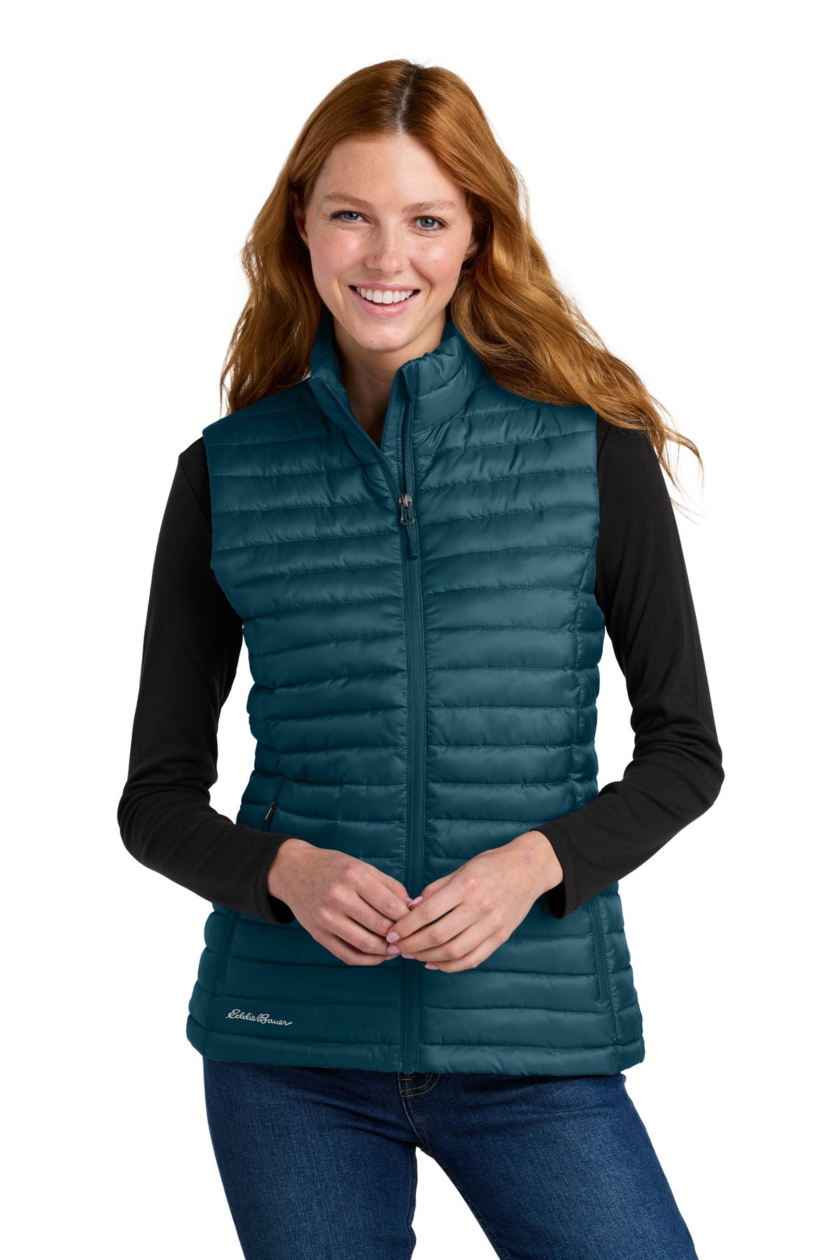Custom Embroidery or DTF Print - Eddie Bauer® Women's Packable Quilted Vest EB517