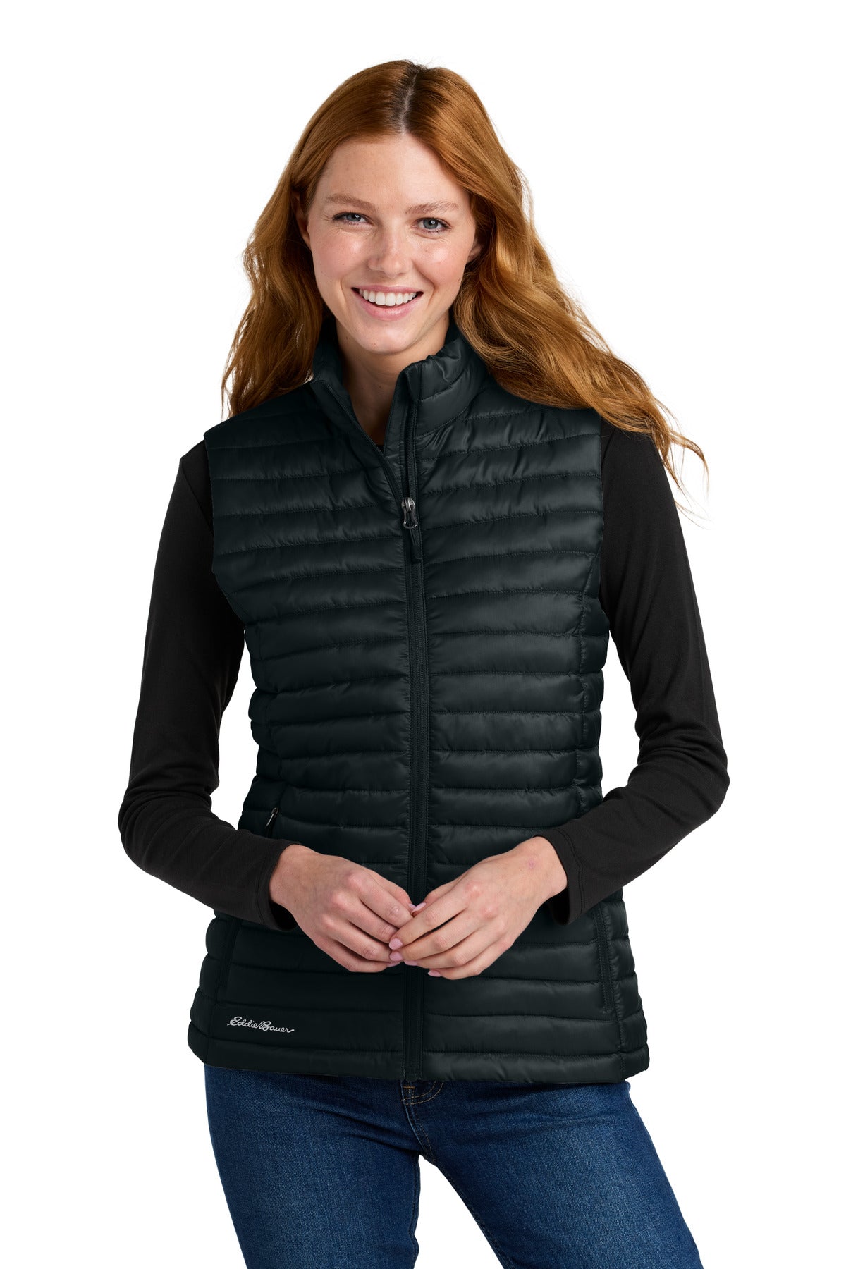 Custom Embroidery or DTF Print - Eddie Bauer® Women's Packable Quilted Vest EB517