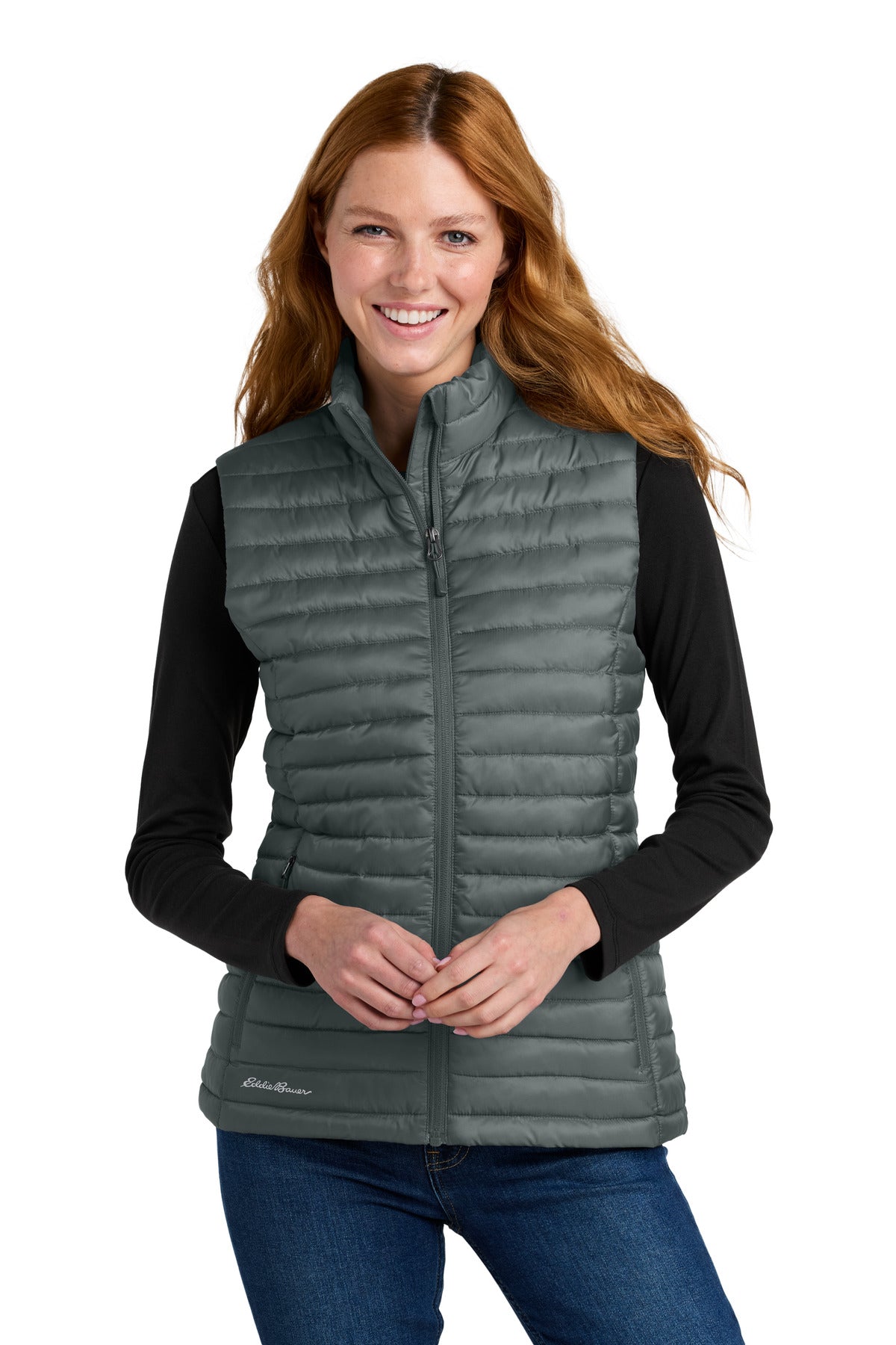 Custom Embroidery or DTF Print - Eddie Bauer® Women's Packable Quilted Vest EB517