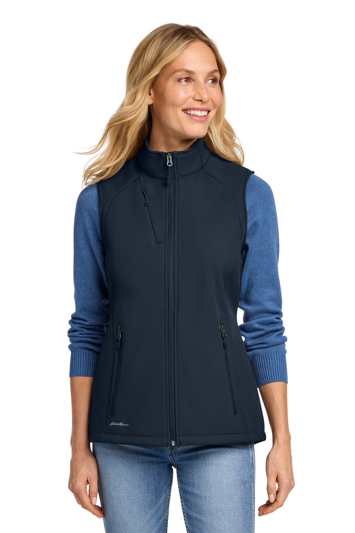 Custom Embroidery or DTF Print - Eddie Bauer ® Women's Stretch Soft Shell Vest EB547
