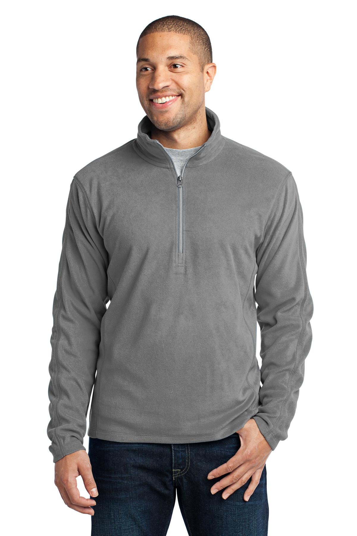 Custom Embroidery or DTF Print - Port Authority ® Microfleece 1/2-Zip Pullover. F224