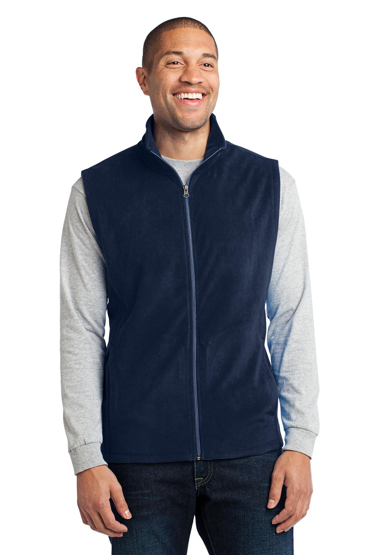 Custom Embroidery or DTF Print - Port Authority ® Microfleece Vest. F226