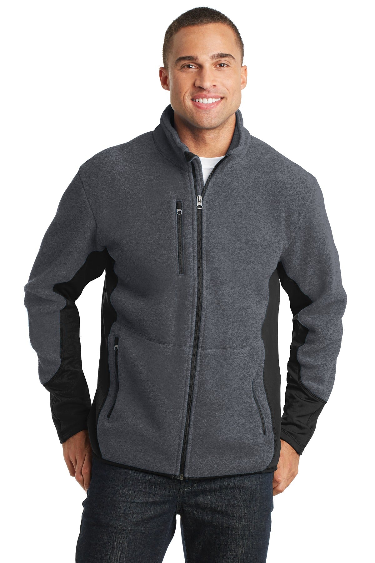 Custom Embroidery or DTF Print - Port Authority ® R-Tek ® Pro Fleece Full-Zip Jacket. F227