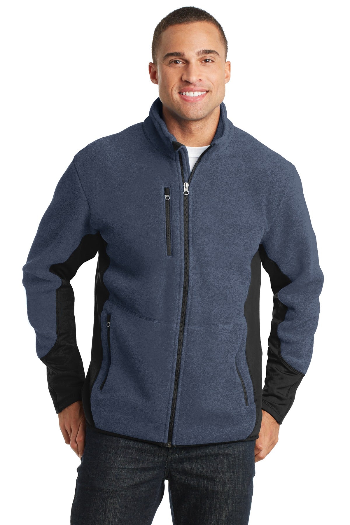 Custom Embroidery or DTF Print - Port Authority ® R-Tek ® Pro Fleece Full-Zip Jacket. F227