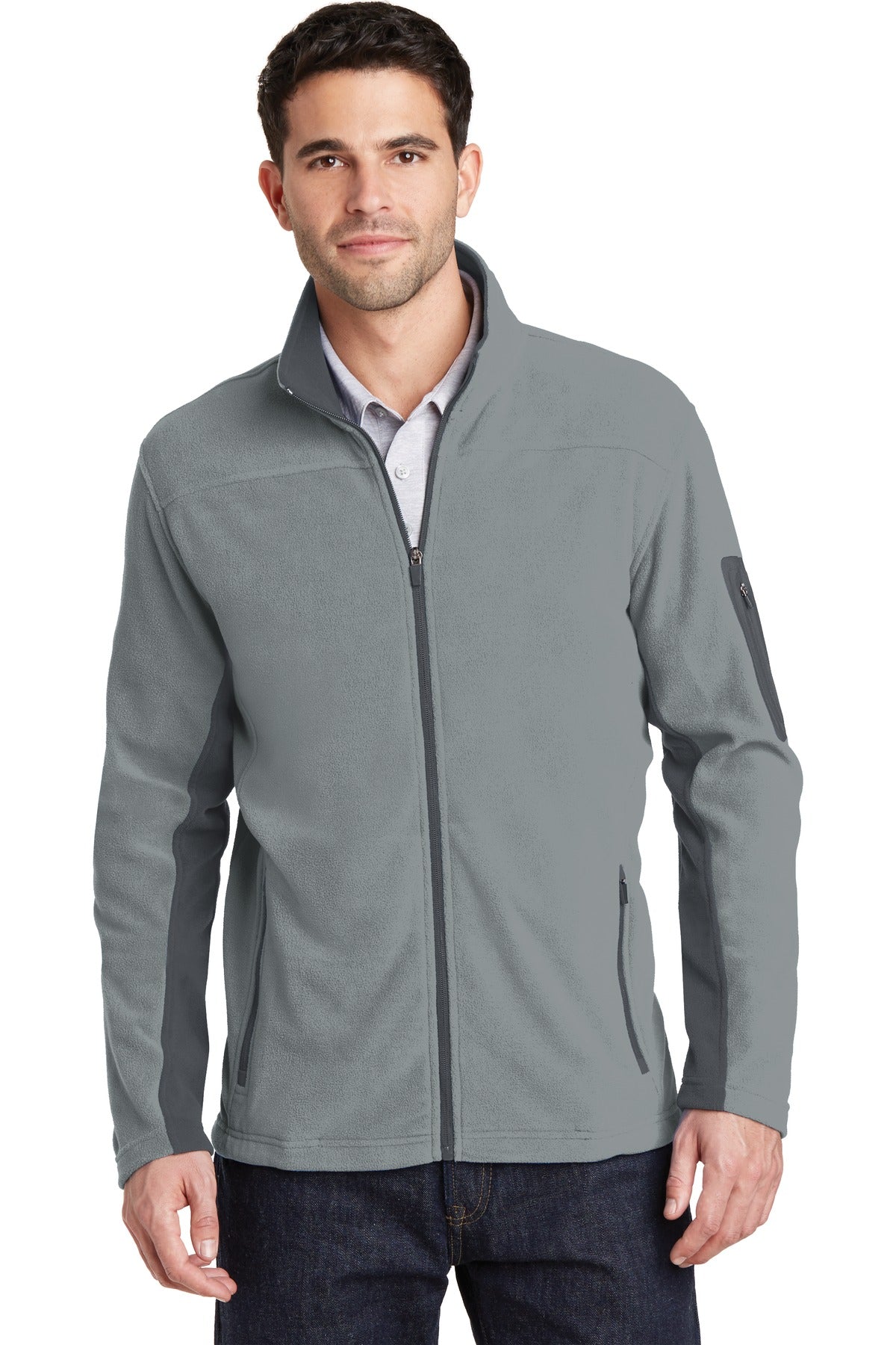 Custom Embroidery or DTF Print - Port Authority ® Summit Fleece Full-Zip Jacket. F233