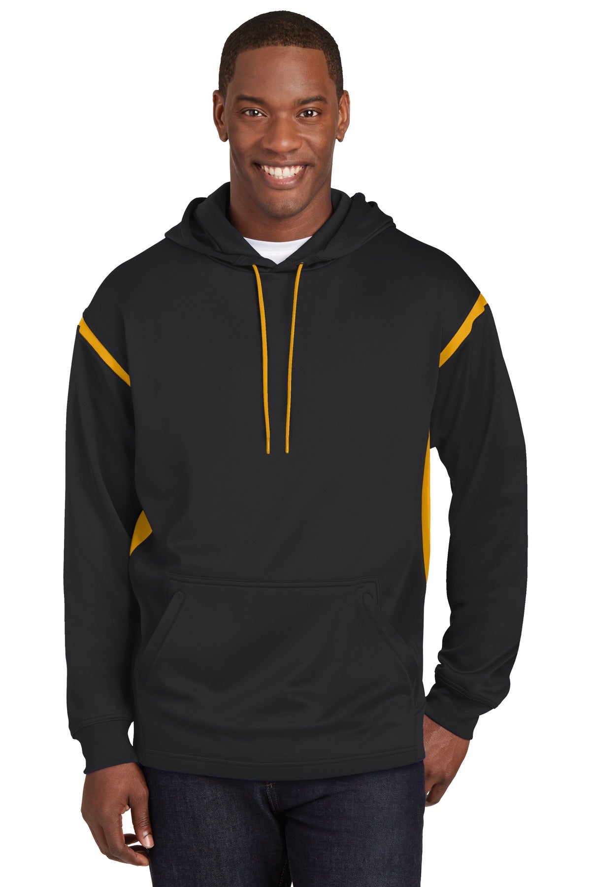 Custom Embroidered - Sport-Tek® Tech Fleece Colorblock Hooded Sweatshirt. F246