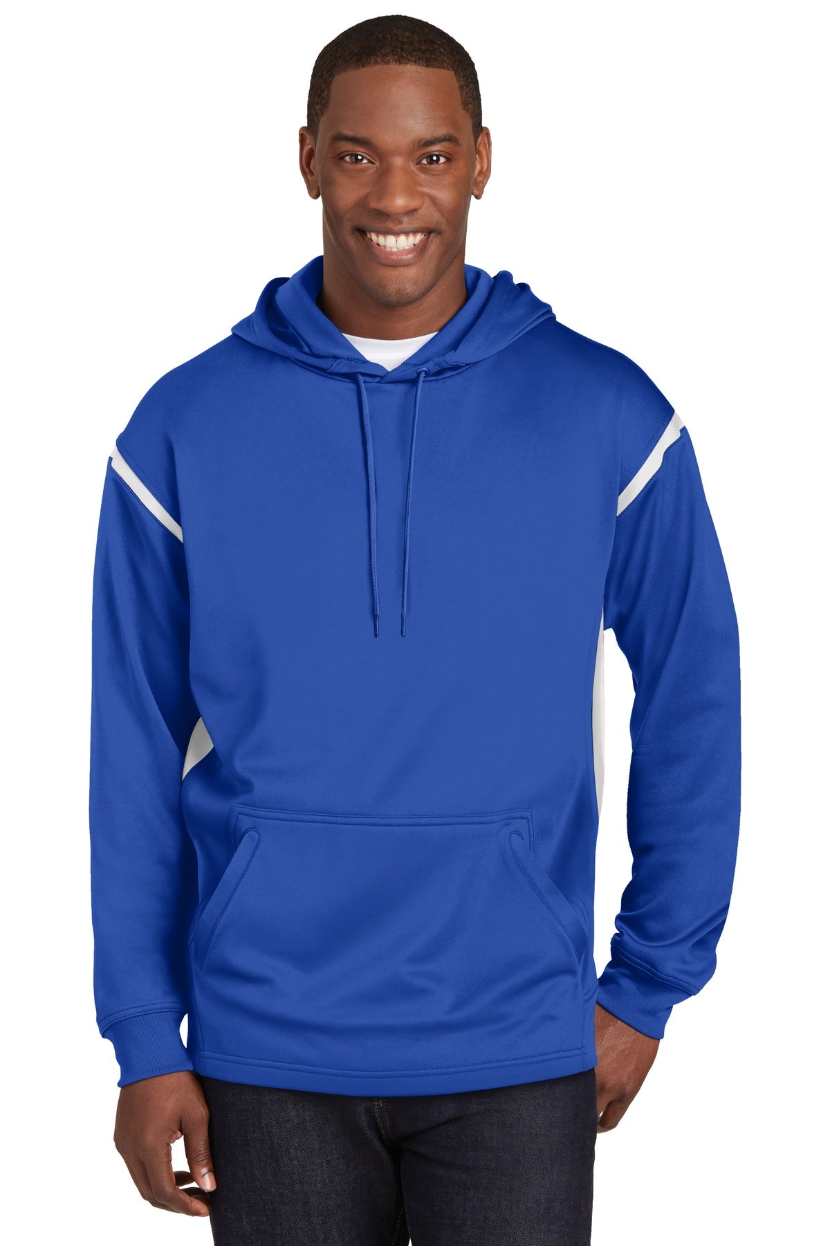 Custom Embroidered - Sport-Tek® Tech Fleece Colorblock Hooded Sweatshirt. F246