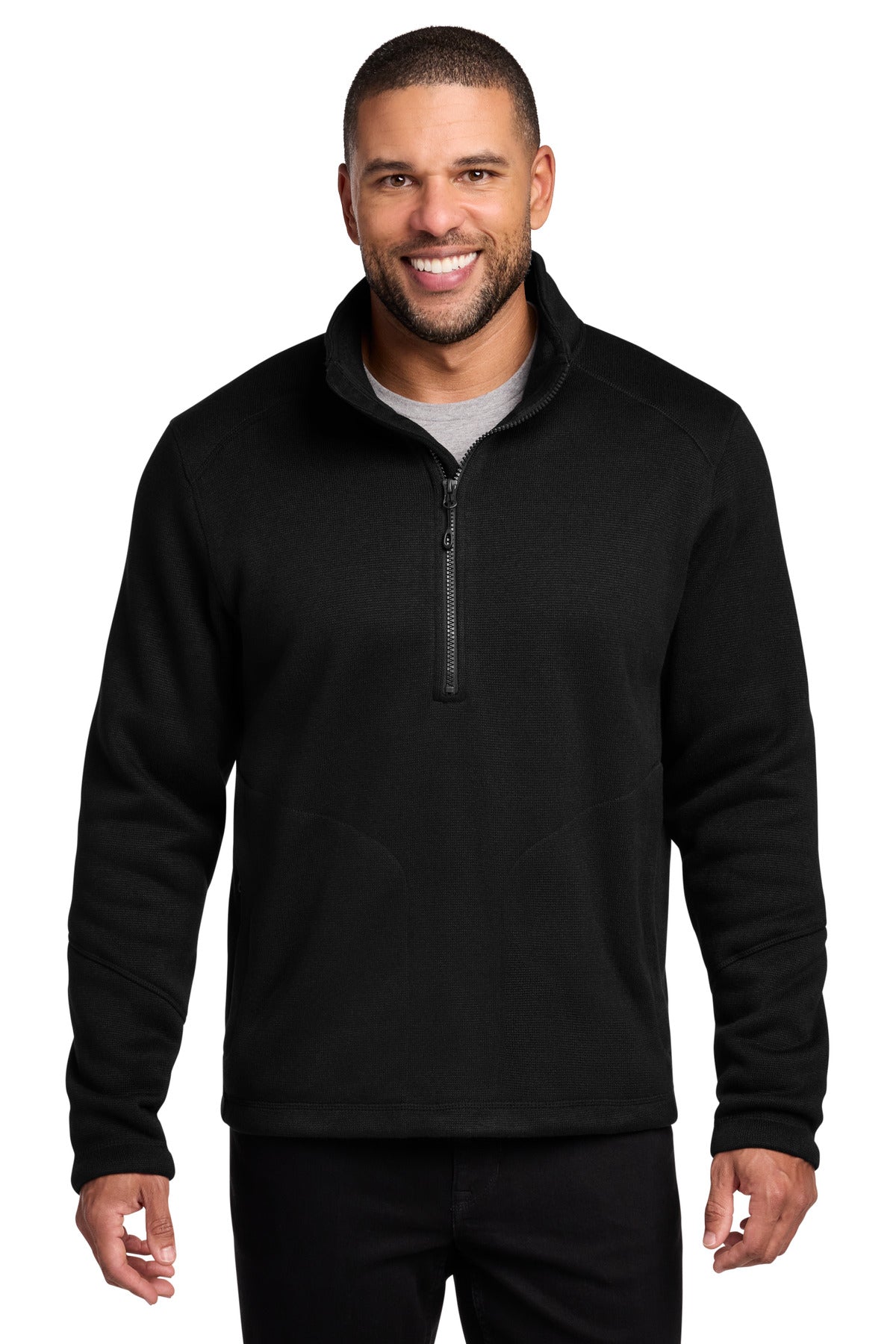 Custom Embroidery or DTF Print - Port Authority ® Arc Sweater Fleece 1/4-Zip F426