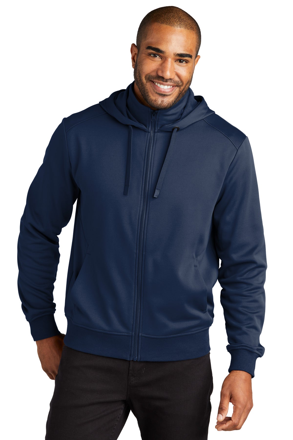 Custom Embroidered - Port Authority® Smooth Fleece Hooded Jacket F814