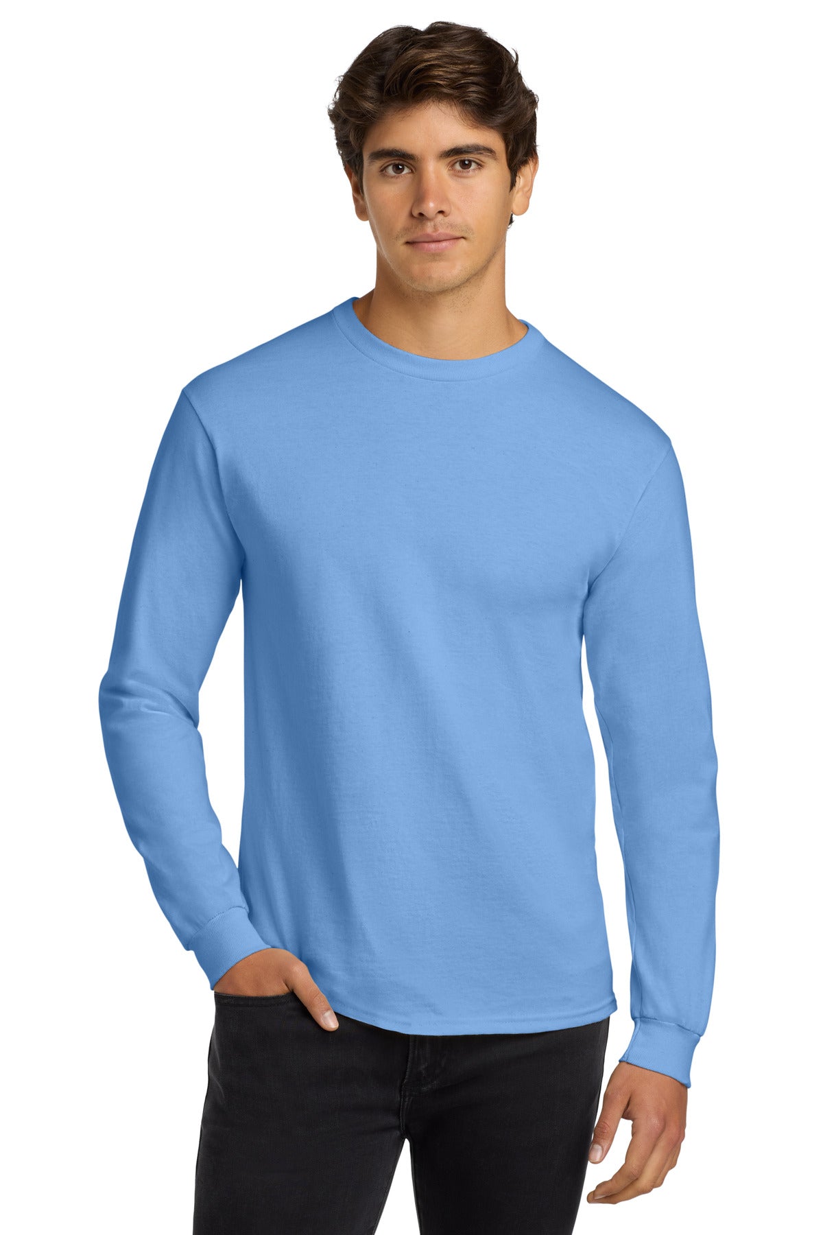 Custom Embroidered or DTF Printed - Gildan ® - Ultra Cotton ® 100% US Cotton Long Sleeve T-Shirt. G2400