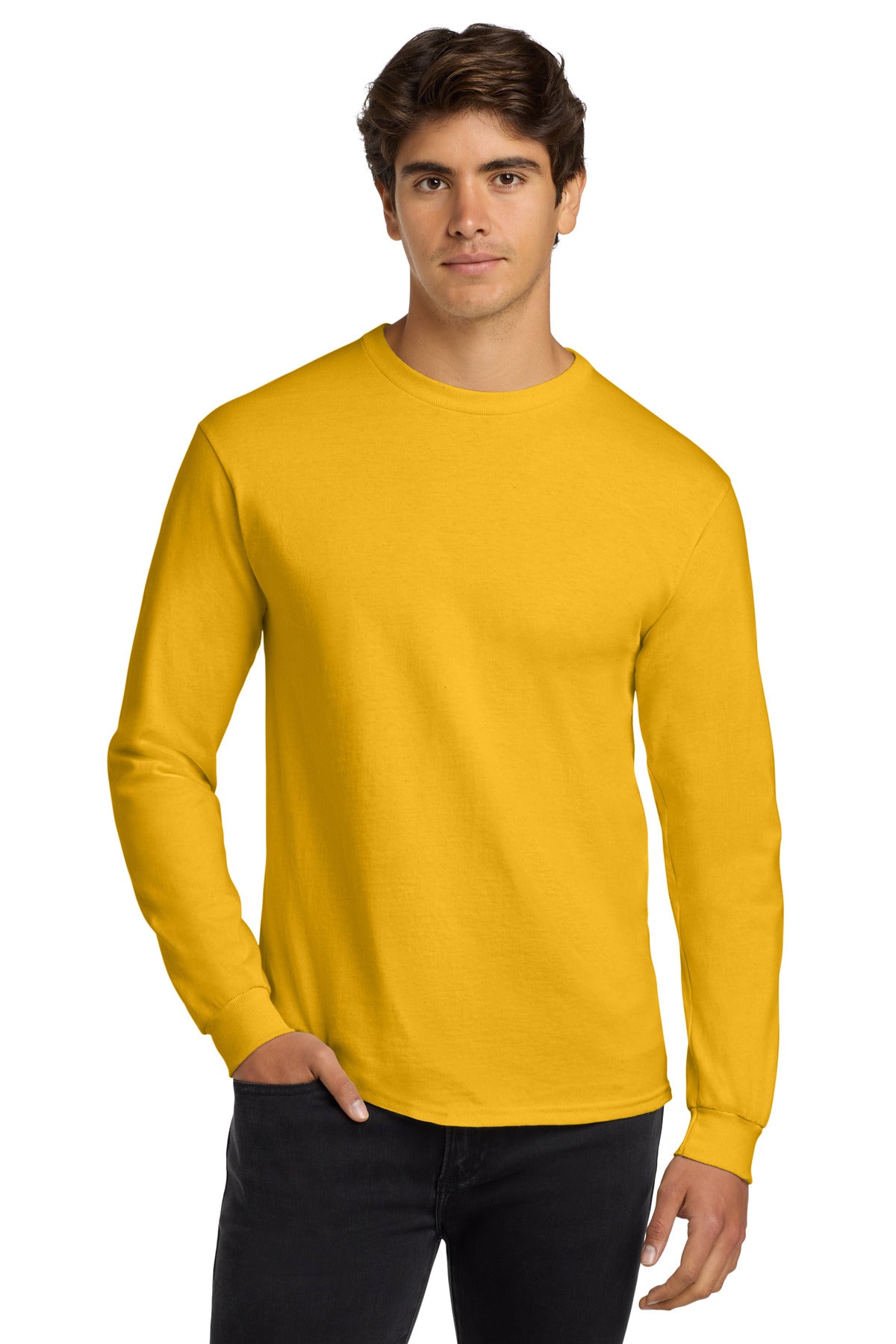 Custom Embroidered or DTF Printed - Gildan ® - Ultra Cotton ® 100% US Cotton Long Sleeve T-Shirt. G2400