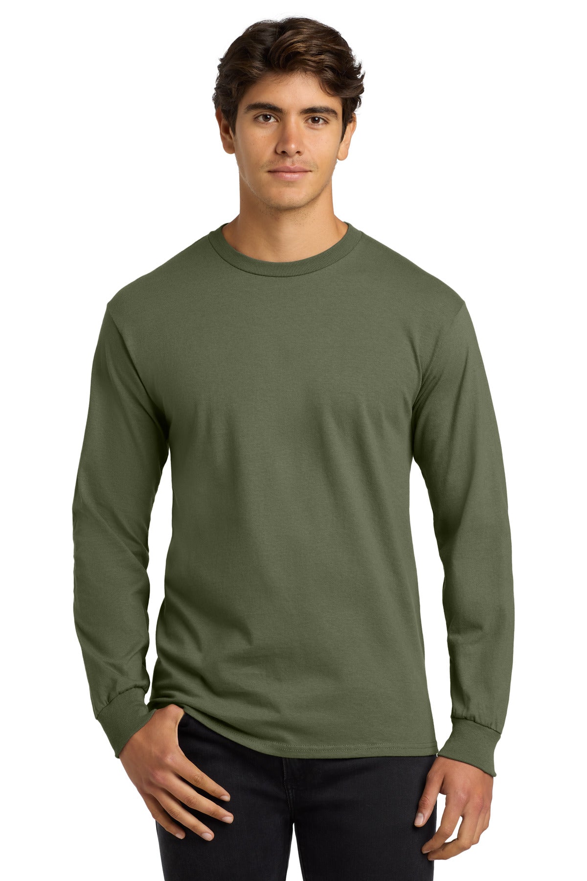 Custom Embroidered or DTF Printed - Gildan ® - Ultra Cotton ® 100% US Cotton Long Sleeve T-Shirt. G2400