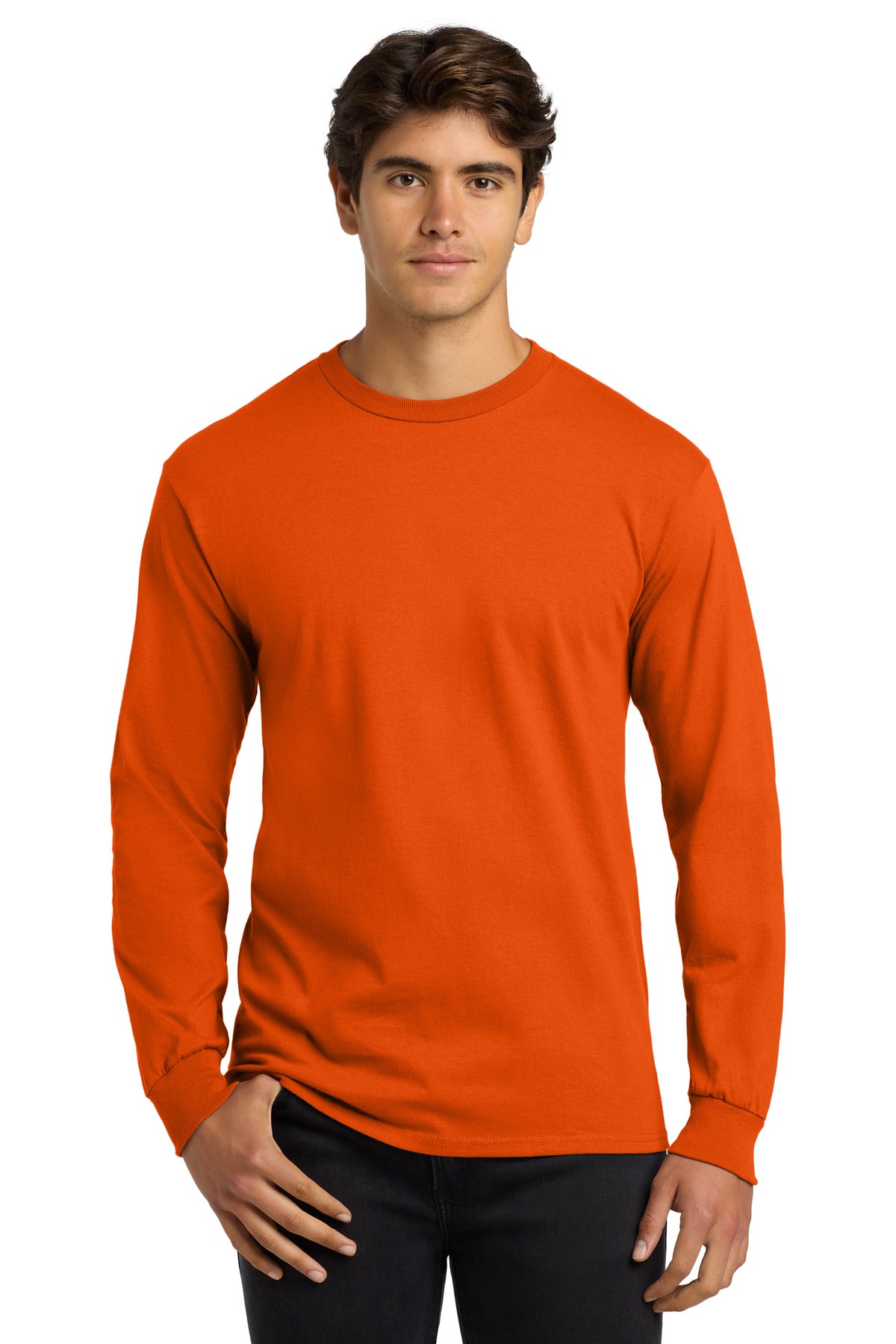 Custom Embroidered - Gildan® Ultra Cotton® 100% US Cotton Long Sleeve T-Shirt. G2400