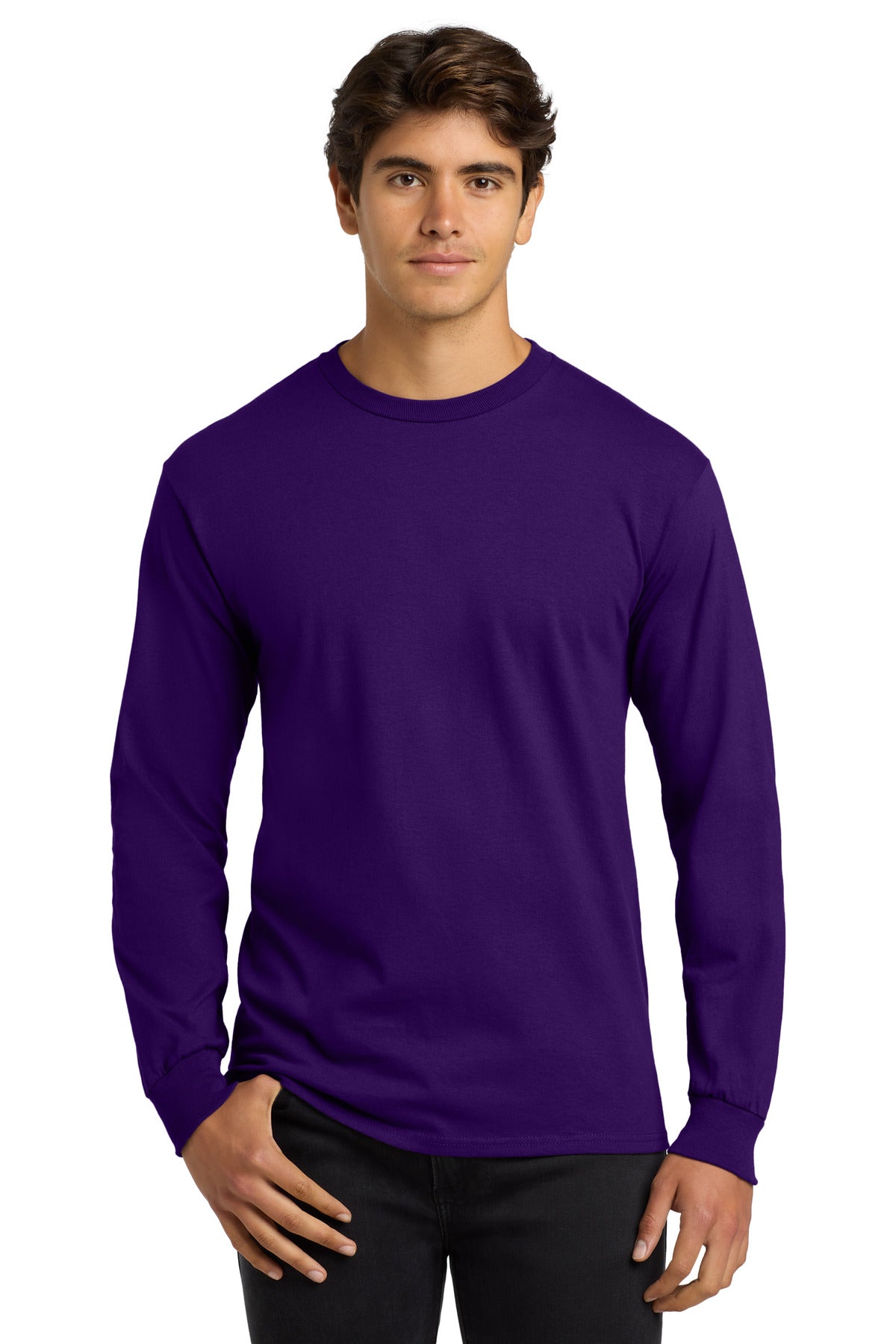 Custom Embroidered - Gildan® Ultra Cotton® 100% US Cotton Long Sleeve T-Shirt. G2400