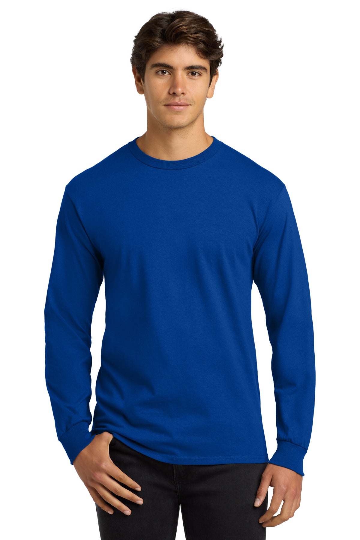 Custom Embroidered - Gildan® Ultra Cotton® 100% US Cotton Long Sleeve T-Shirt. G2400