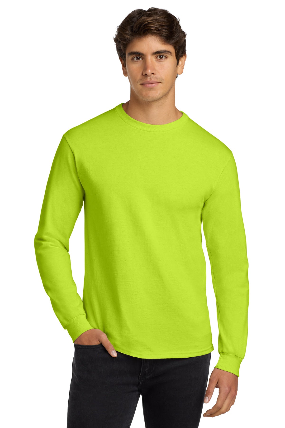 Custom Embroidered - Gildan® Ultra Cotton® 100% US Cotton Long Sleeve T-Shirt. G2400