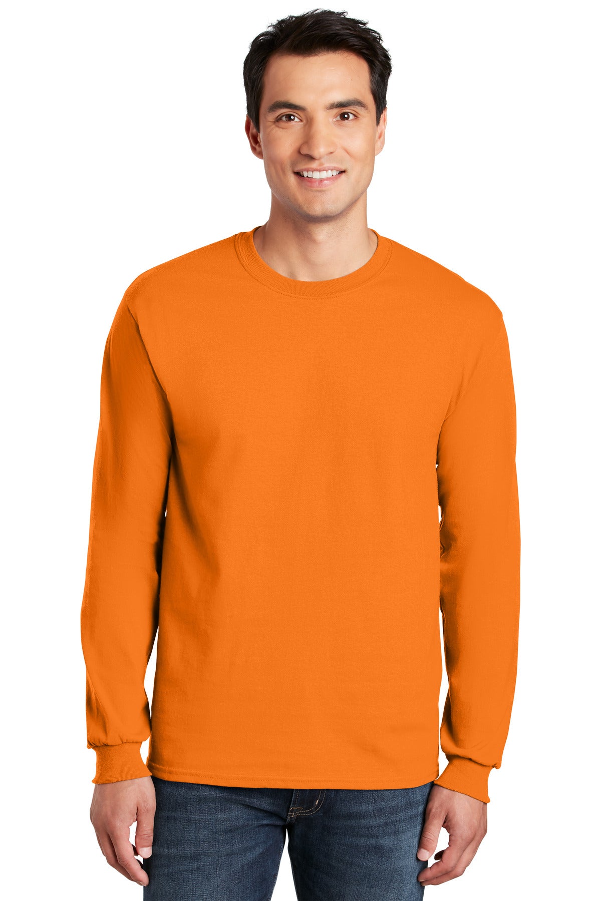 Custom Embroidered - Gildan® Ultra Cotton® 100% US Cotton Long Sleeve T-Shirt. G2400
