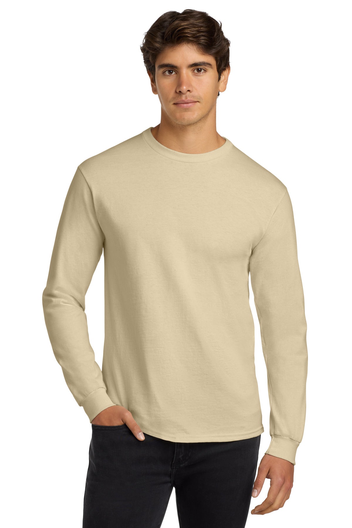 Custom Embroidered - Gildan® Ultra Cotton® 100% US Cotton Long Sleeve T-Shirt. G2400