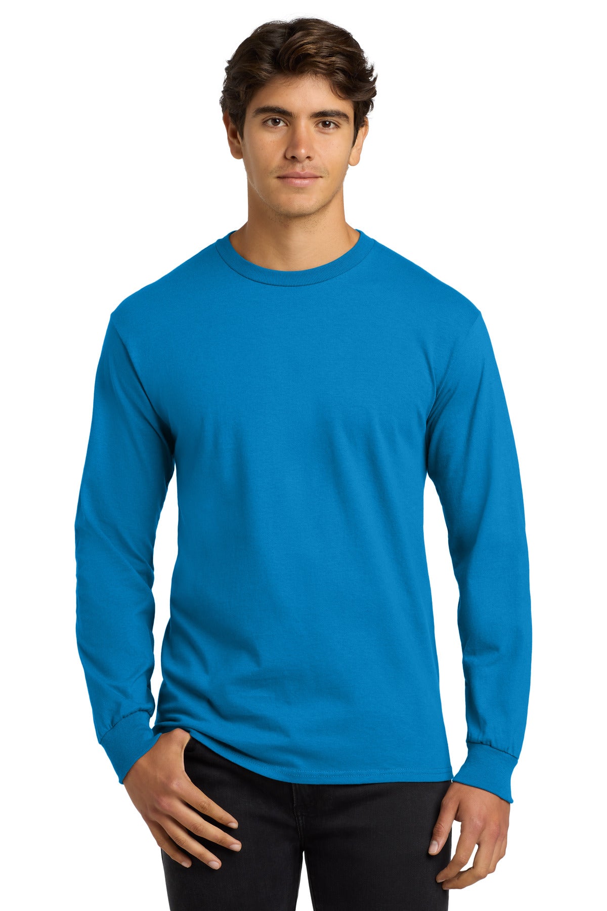 Custom Embroidered - Gildan® Ultra Cotton® 100% US Cotton Long Sleeve T-Shirt. G2400