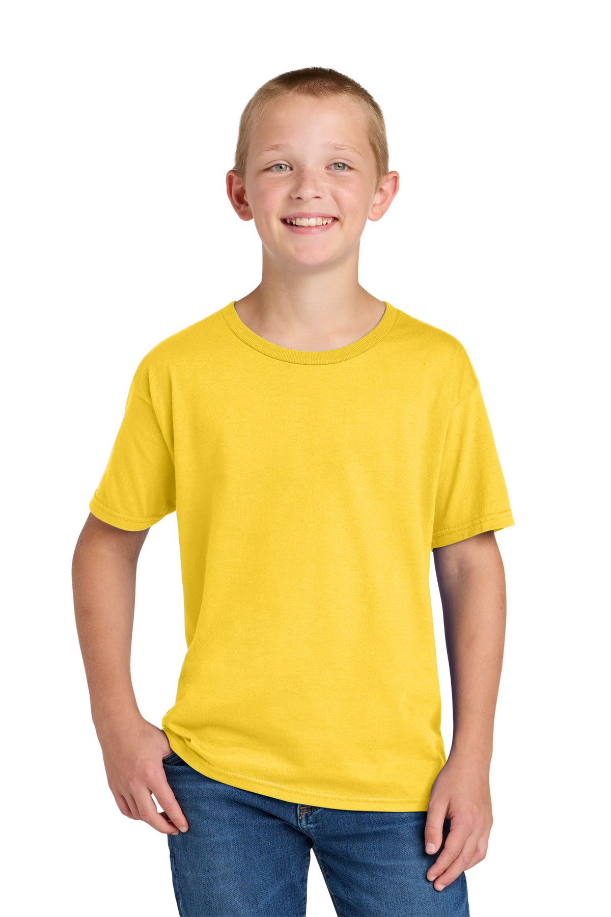 Custom Embroidery or DTF Print - Jerzees Ultimate ™ Youth Ring Spun T-Shirt IC46B