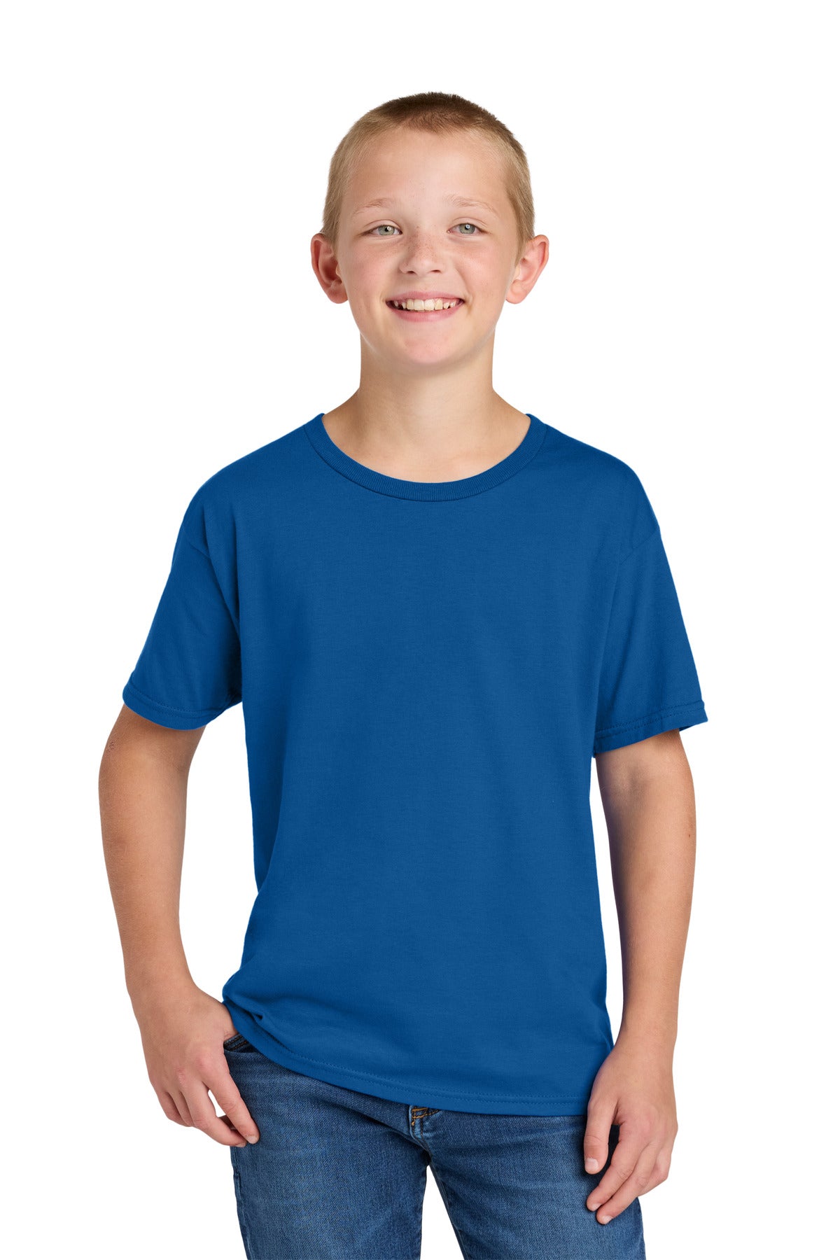 Custom Embroidery or DTF Print - Jerzees Ultimate ™ Youth Ring Spun T-Shirt IC46B