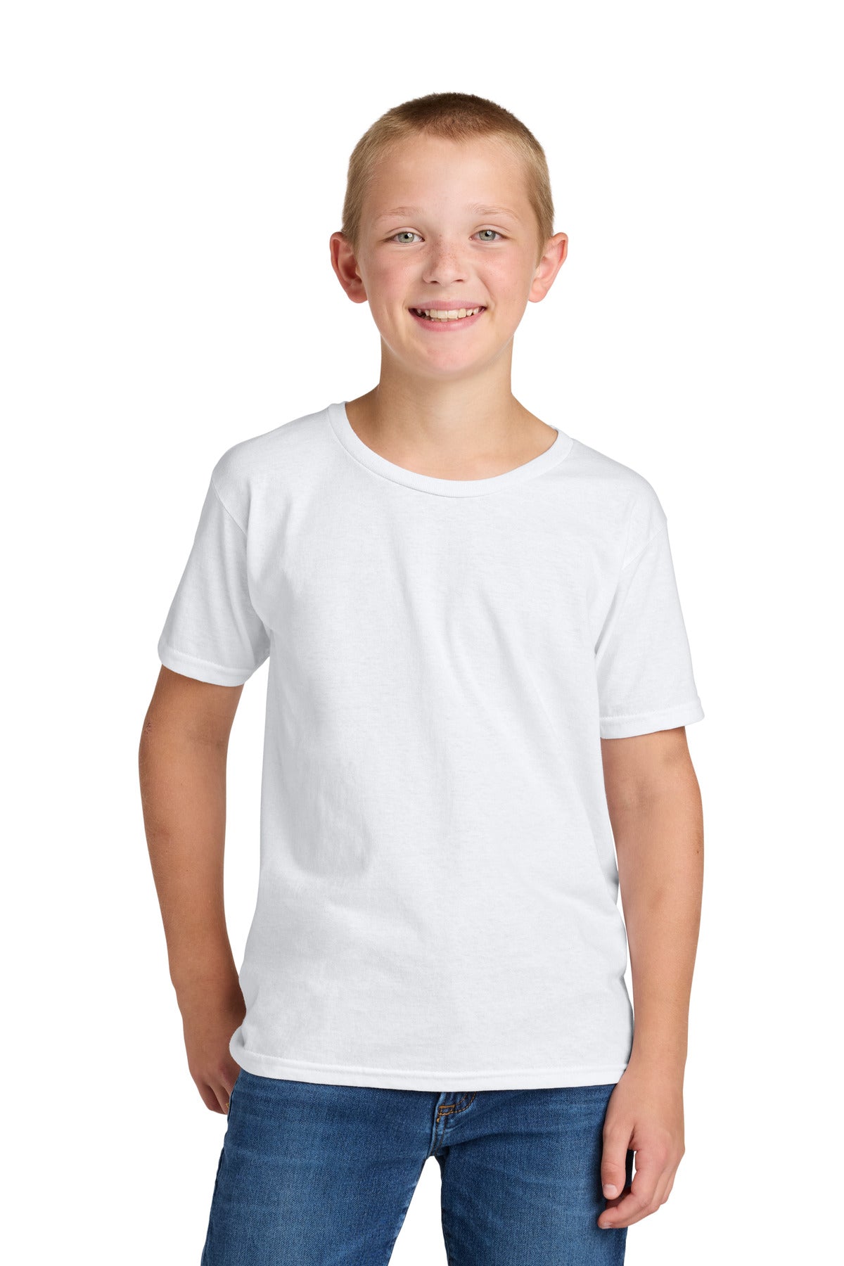 Custom Embroidery or DTF Print - Jerzees Ultimate ™ Youth Ring Spun T-Shirt IC46B