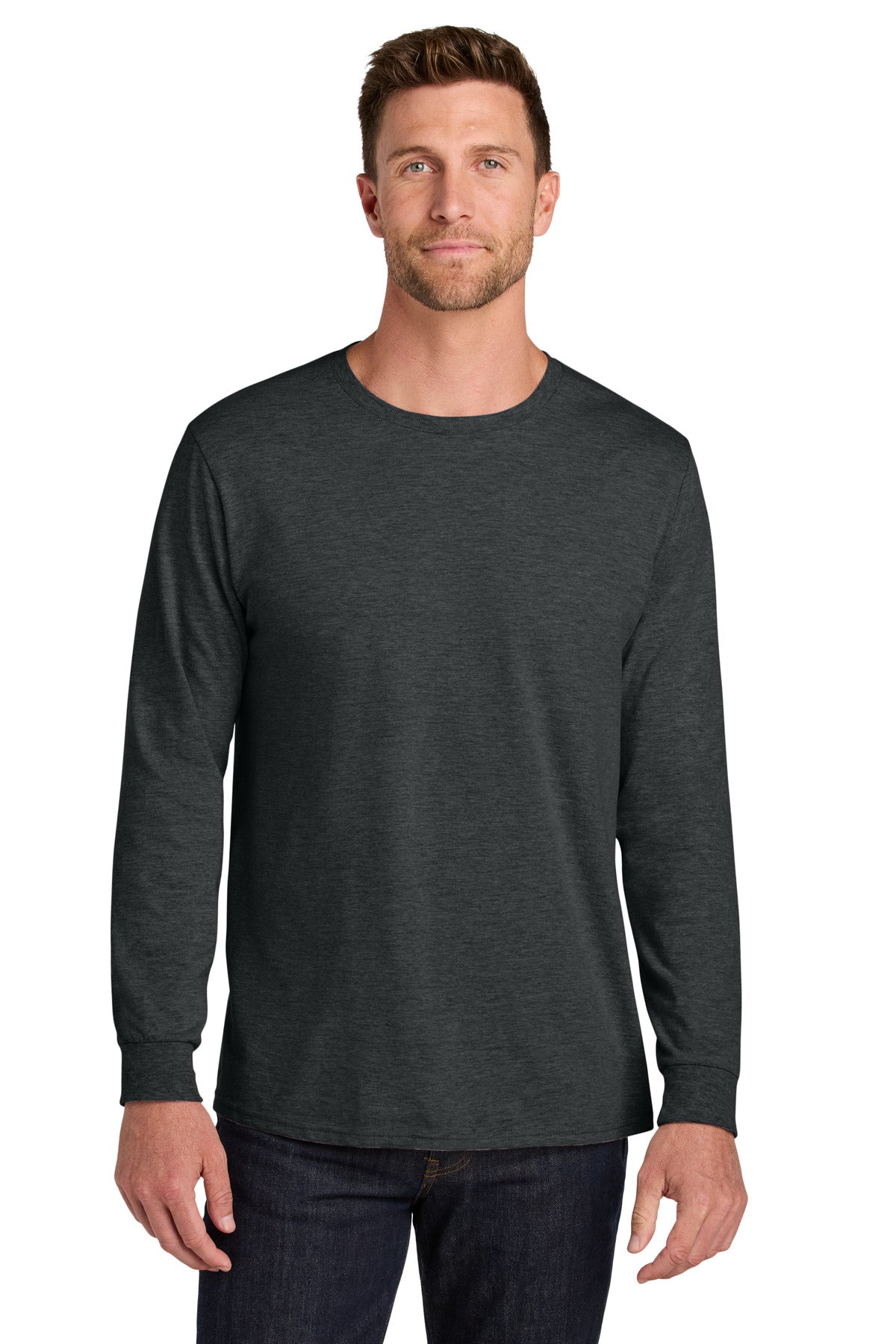 Custom Embroidery or DTF Print - Jerzees Ultimate ™ Unisex Ring Spun Long Sleeve T-Shirt IC46L