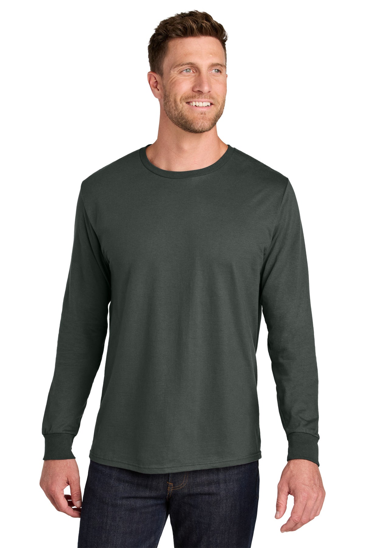 Custom Embroidery or DTF Print - Jerzees Ultimate ™ Unisex Ring Spun Long Sleeve T-Shirt IC46L