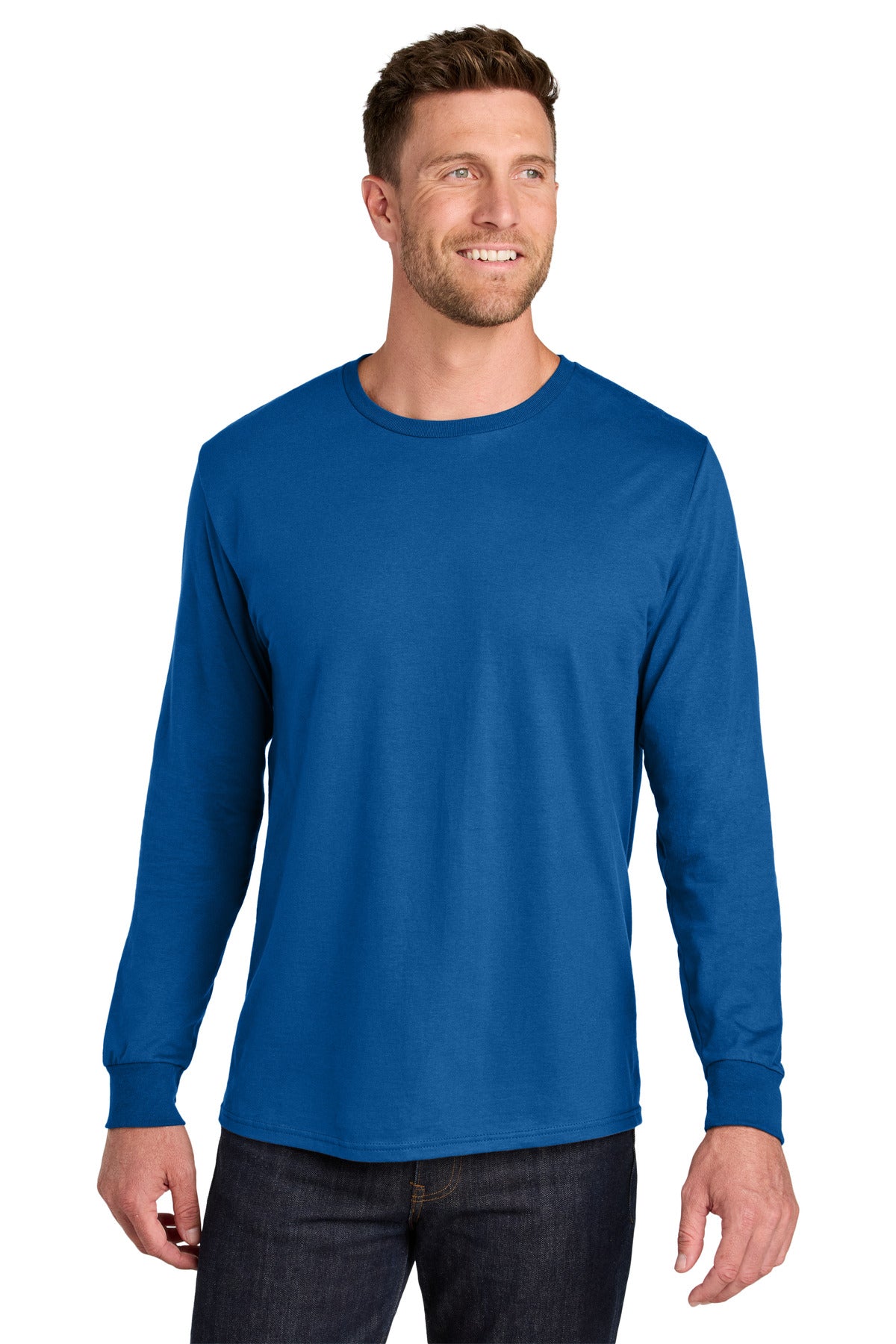 Custom Embroidery or DTF Print - Jerzees Ultimate ™ Unisex Ring Spun Long Sleeve T-Shirt IC46L