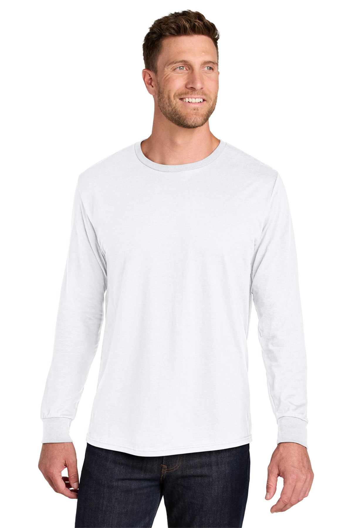 Custom Embroidery or DTF Print - Jerzees Ultimate ™ Unisex Ring Spun Long Sleeve T-Shirt IC46L