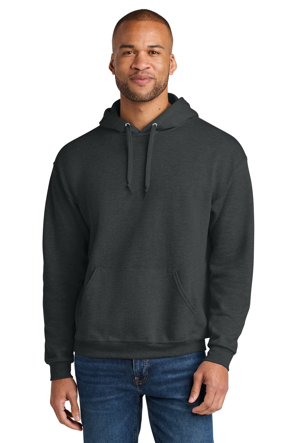 Custom Embroidery or DTF Print - Jerzees Ultimate ™ Unisex CVC Ring Spun Hooded Sweatshirt IC49M